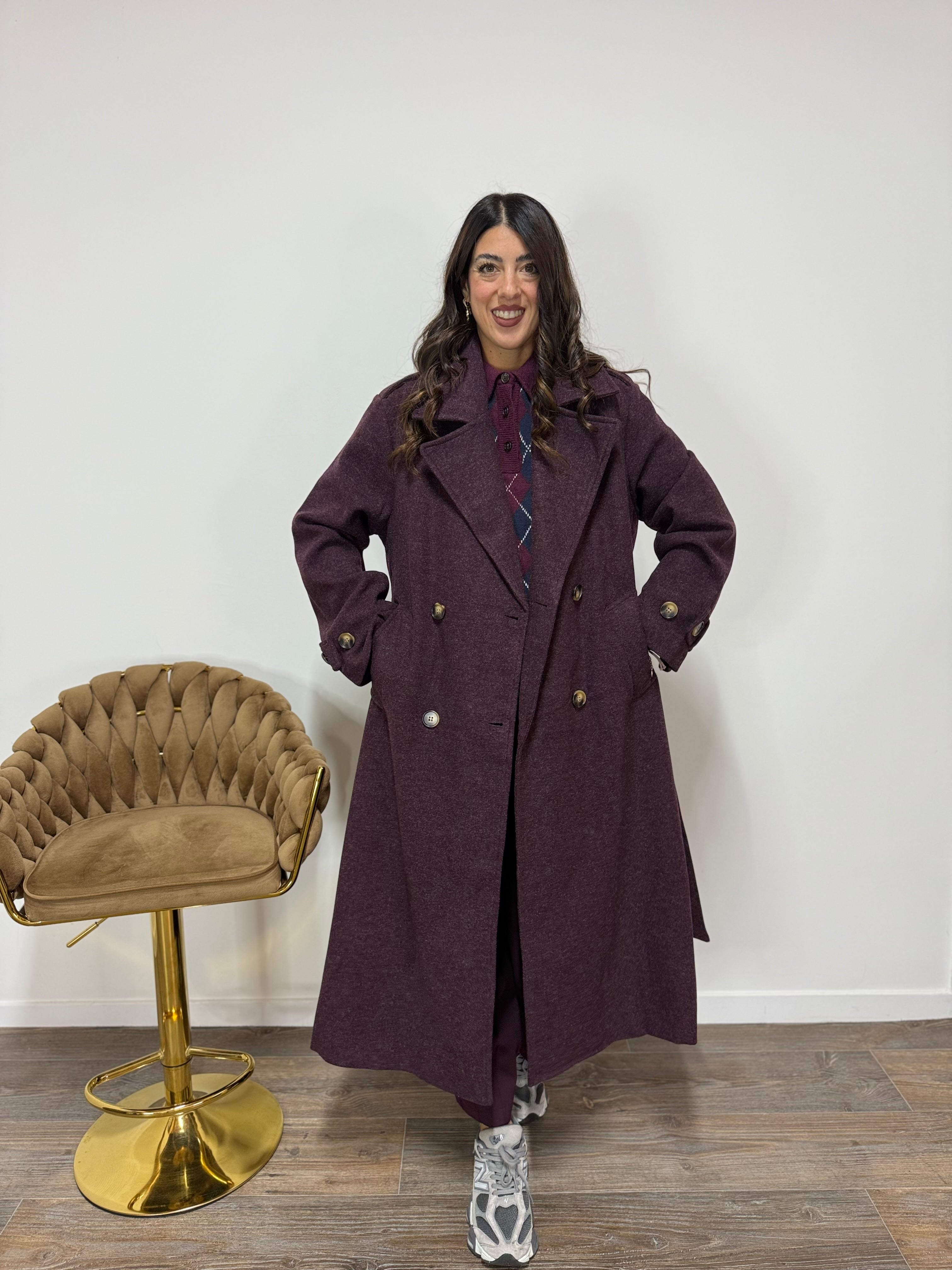 Cappotto Fergie Prugna