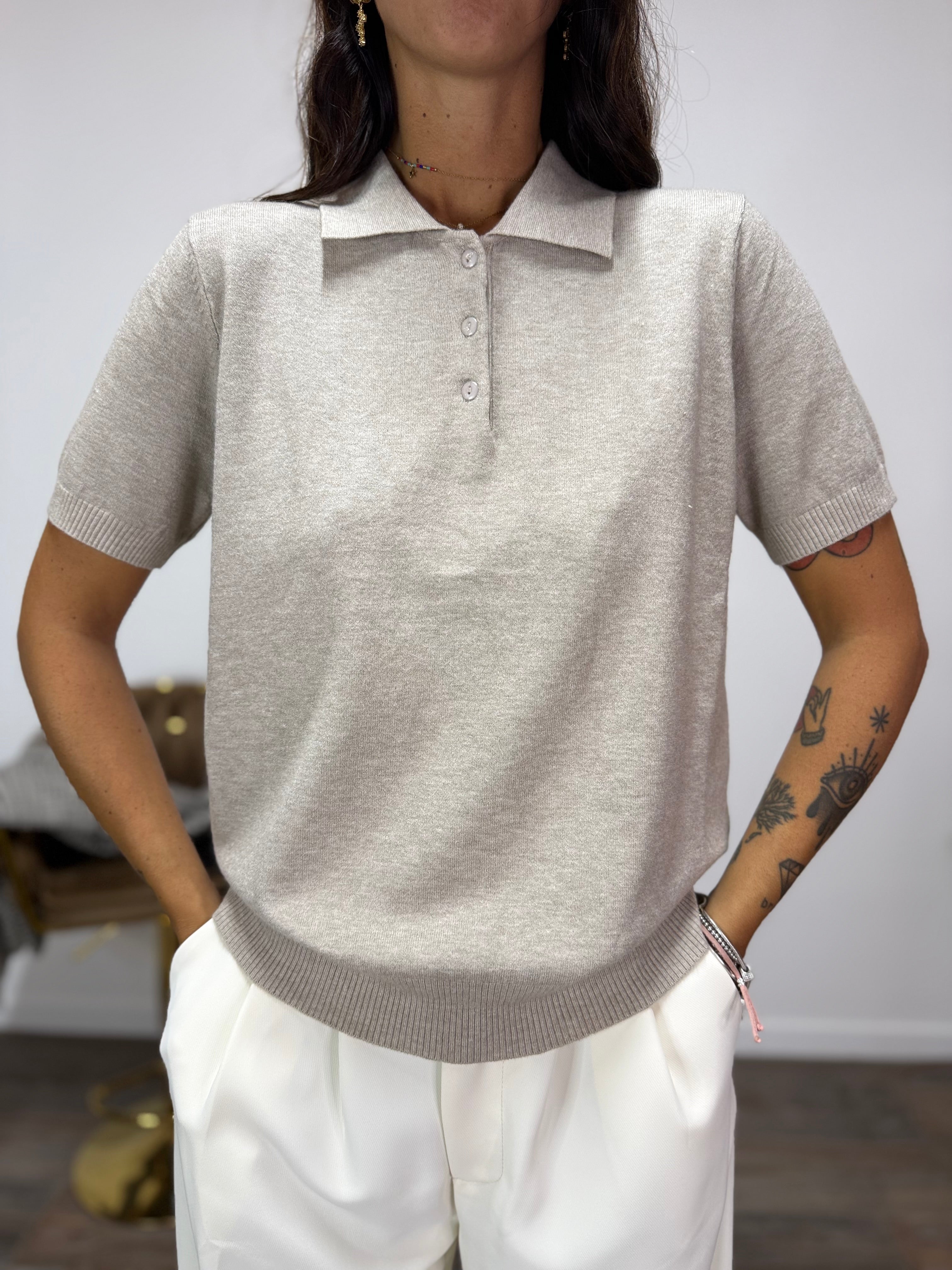 Polo School Beige