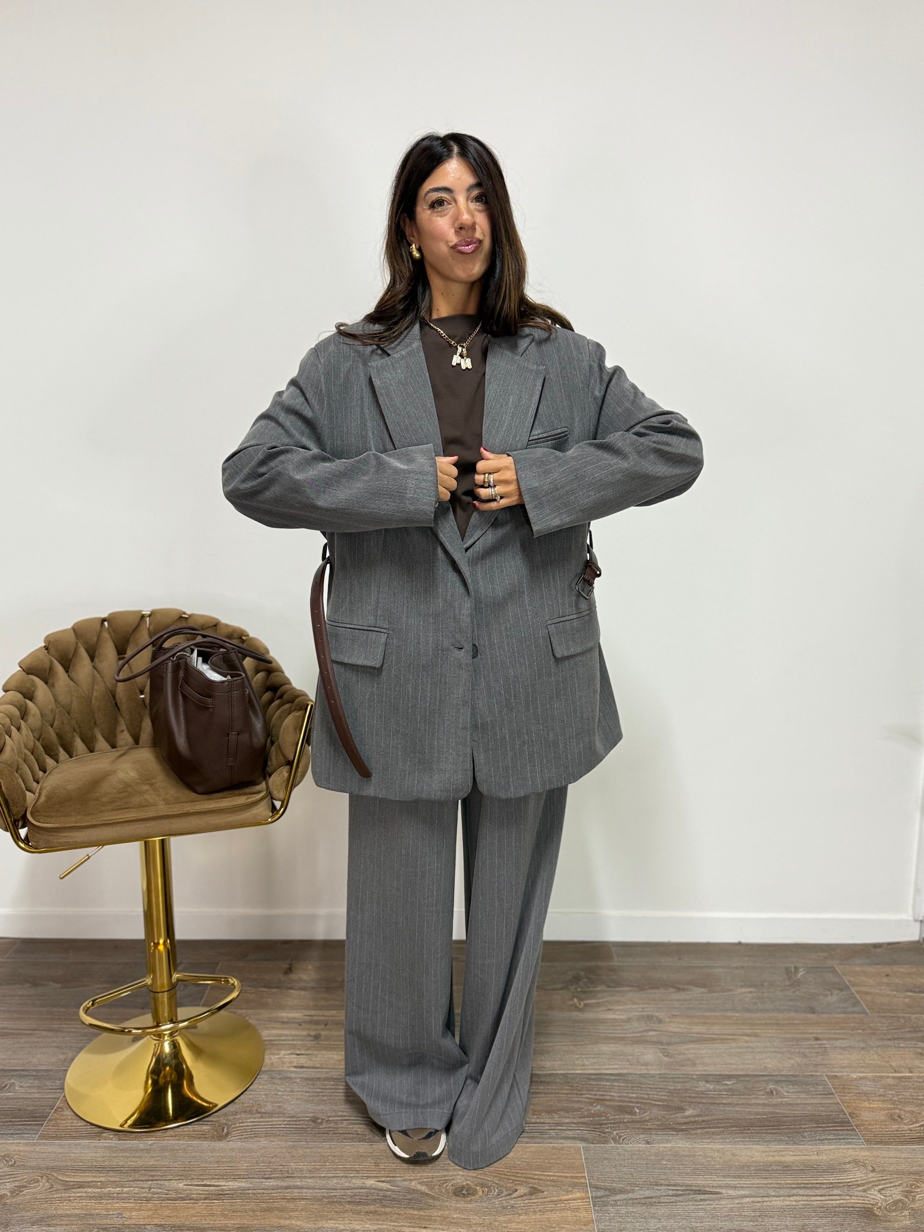 Blazer Abba LUMINA Grigia