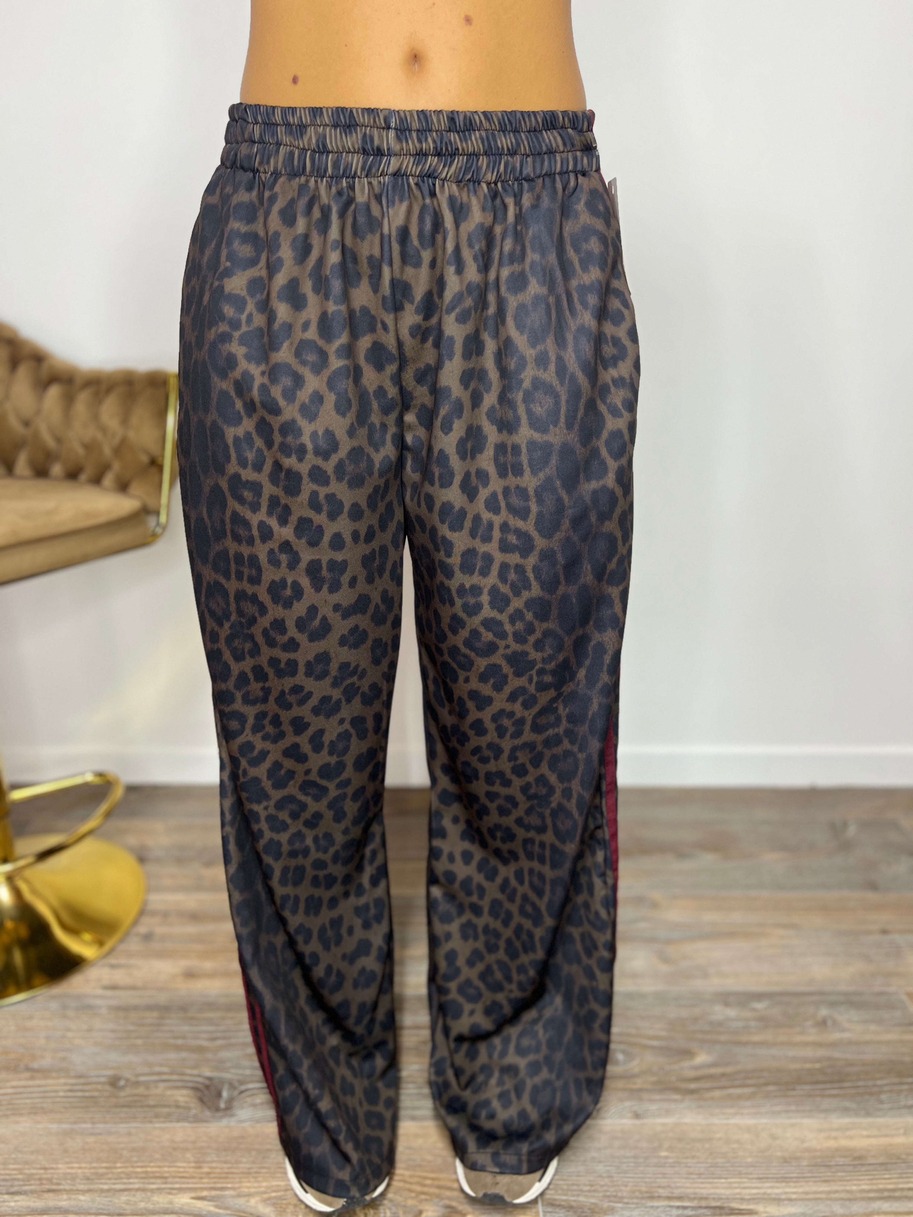 PantaTuta Power Leopardato Bordeaux