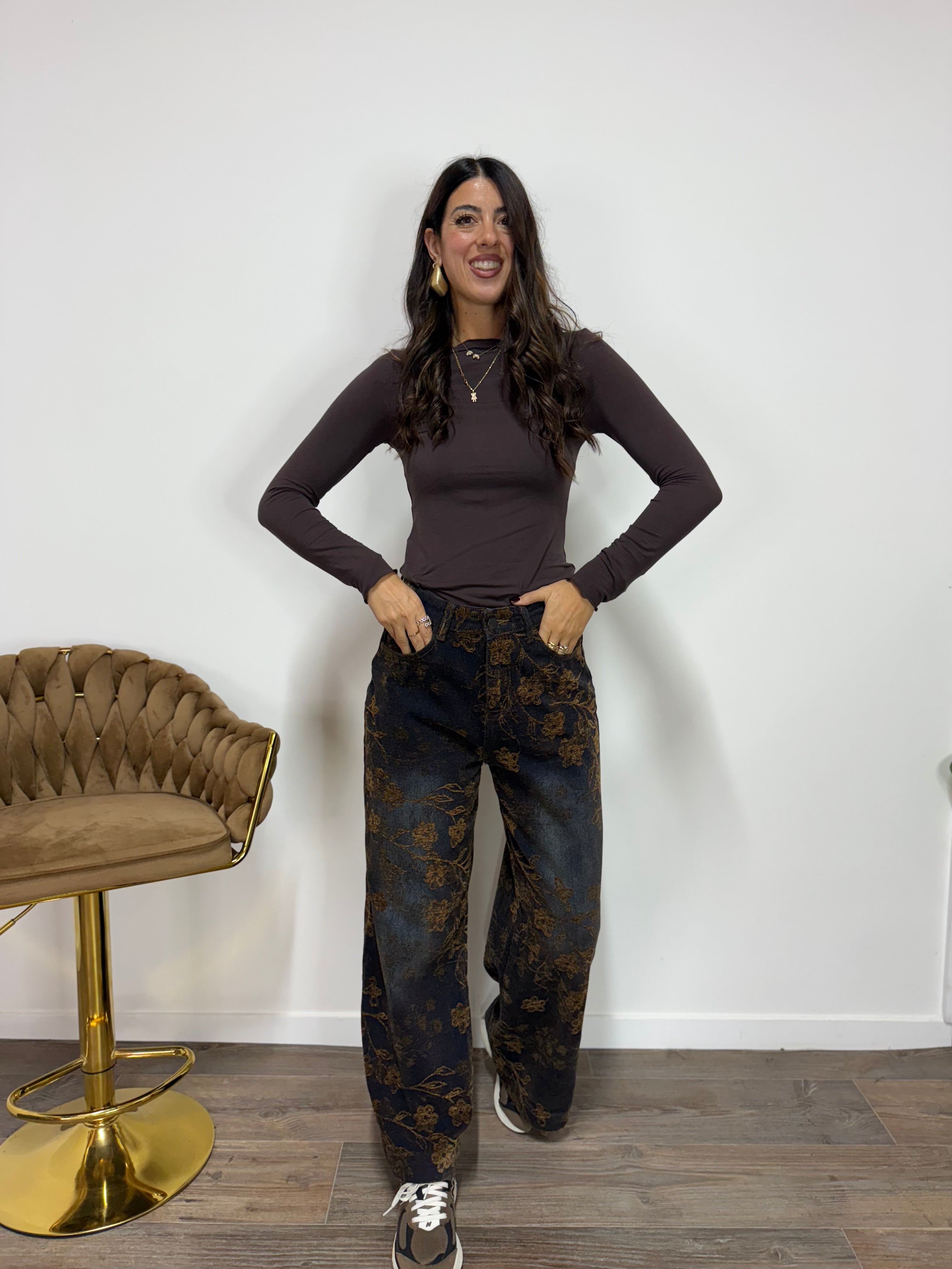 Maglia SottoTutto Cashmere Marrone