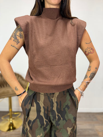 Maglia Amelia Marrone