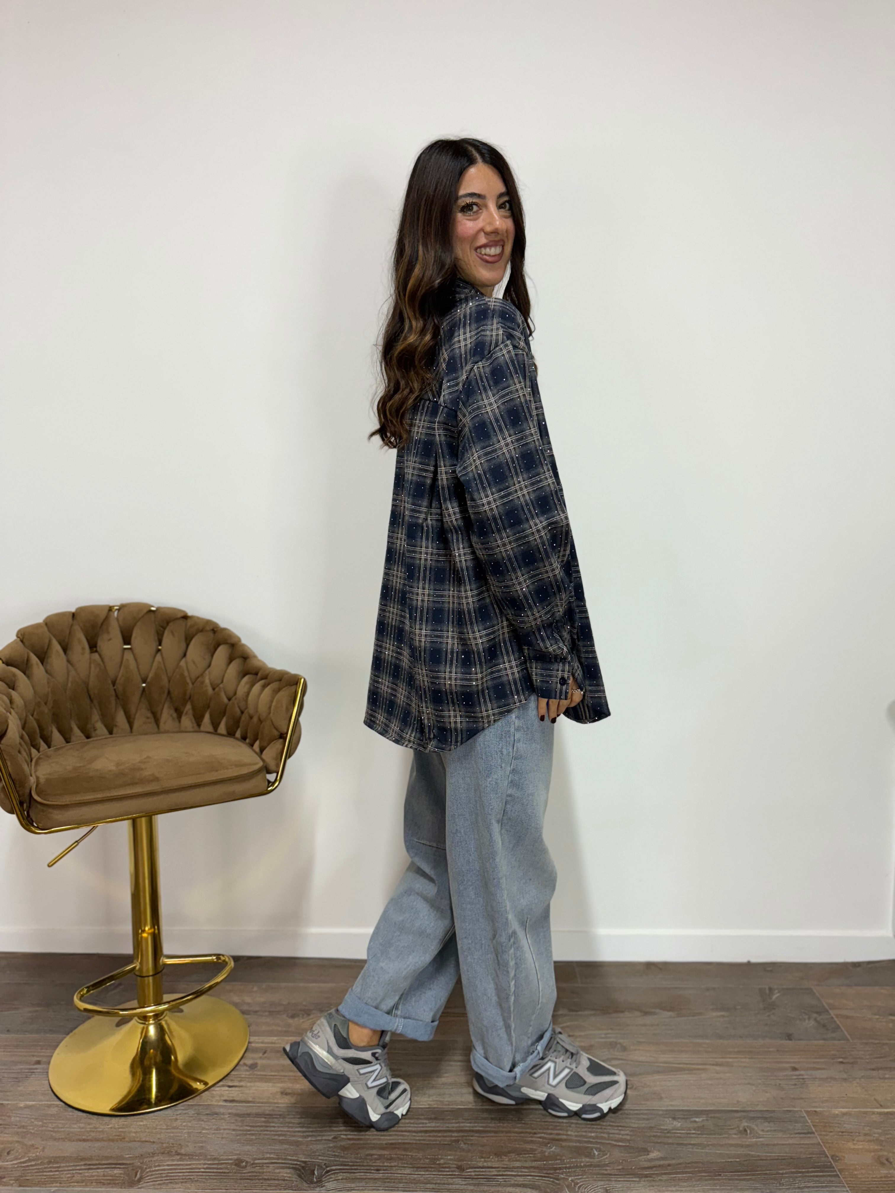 Camicia Tempesta Stellata Blue