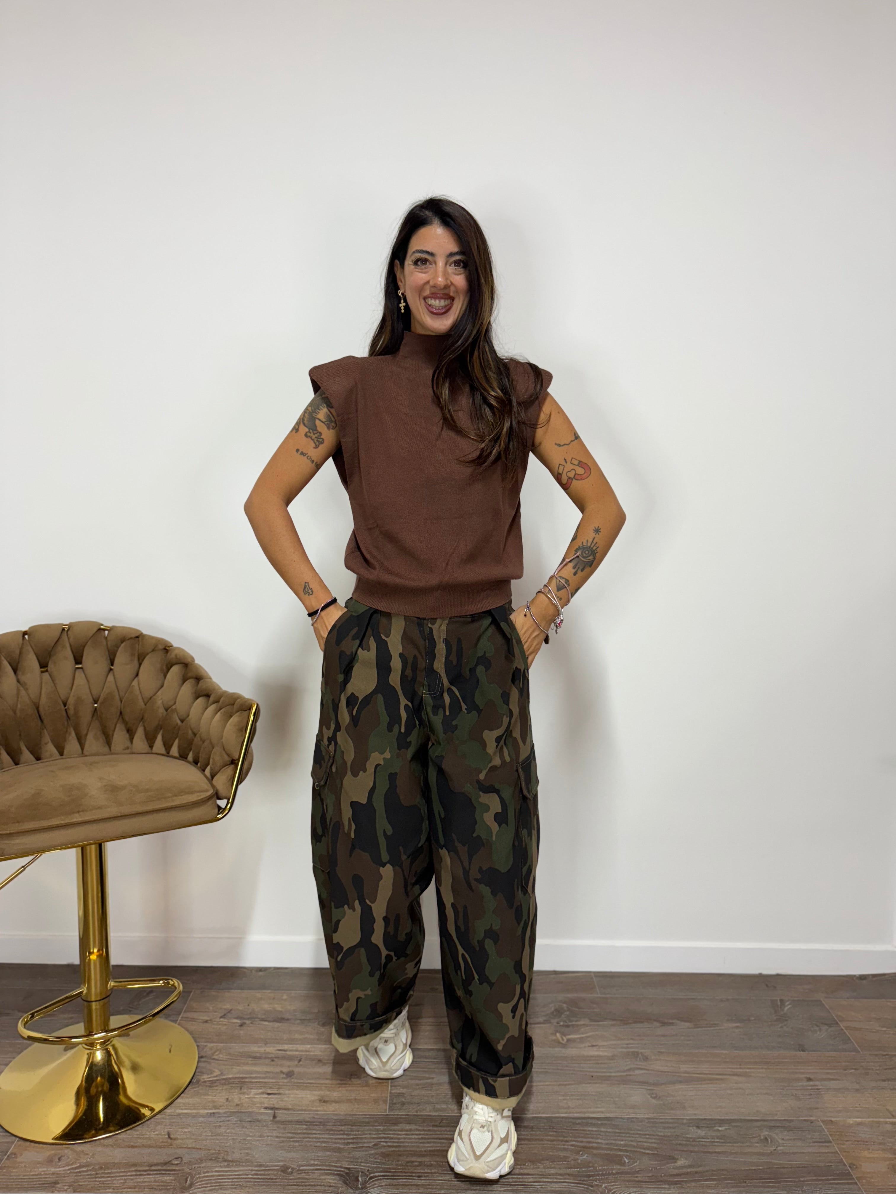 Maglia Amelia Marrone