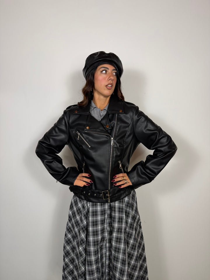 Giacca Biker Black