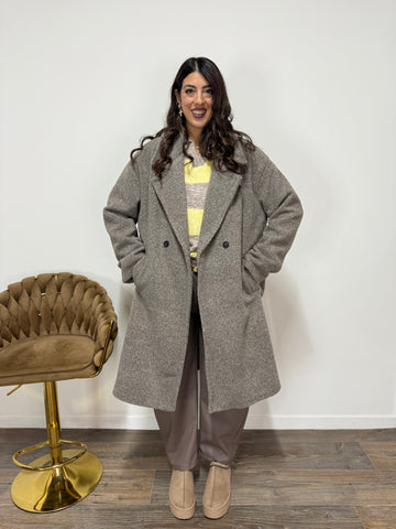 Cappotto Corinne Fango