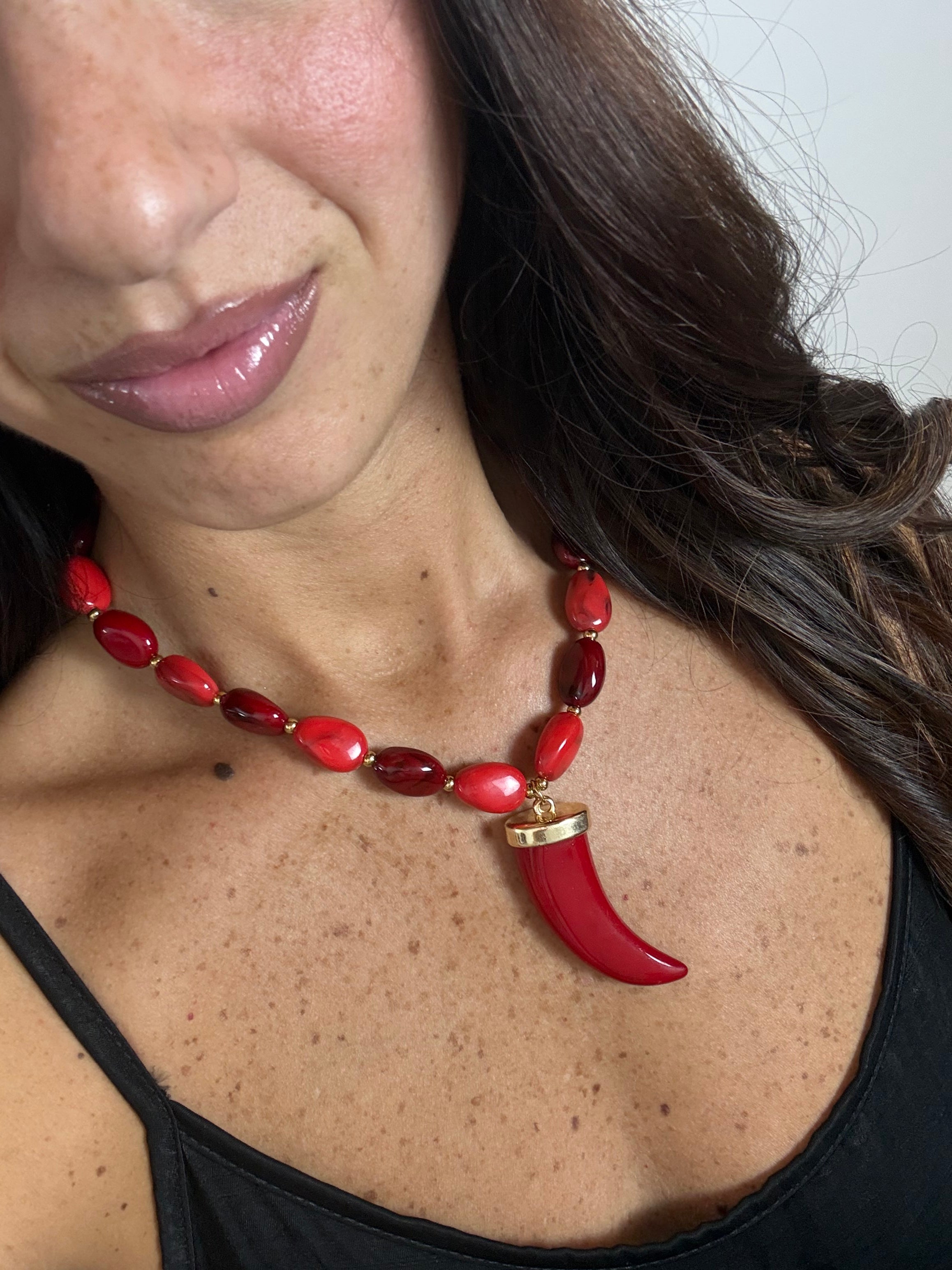 Collana Corno Red