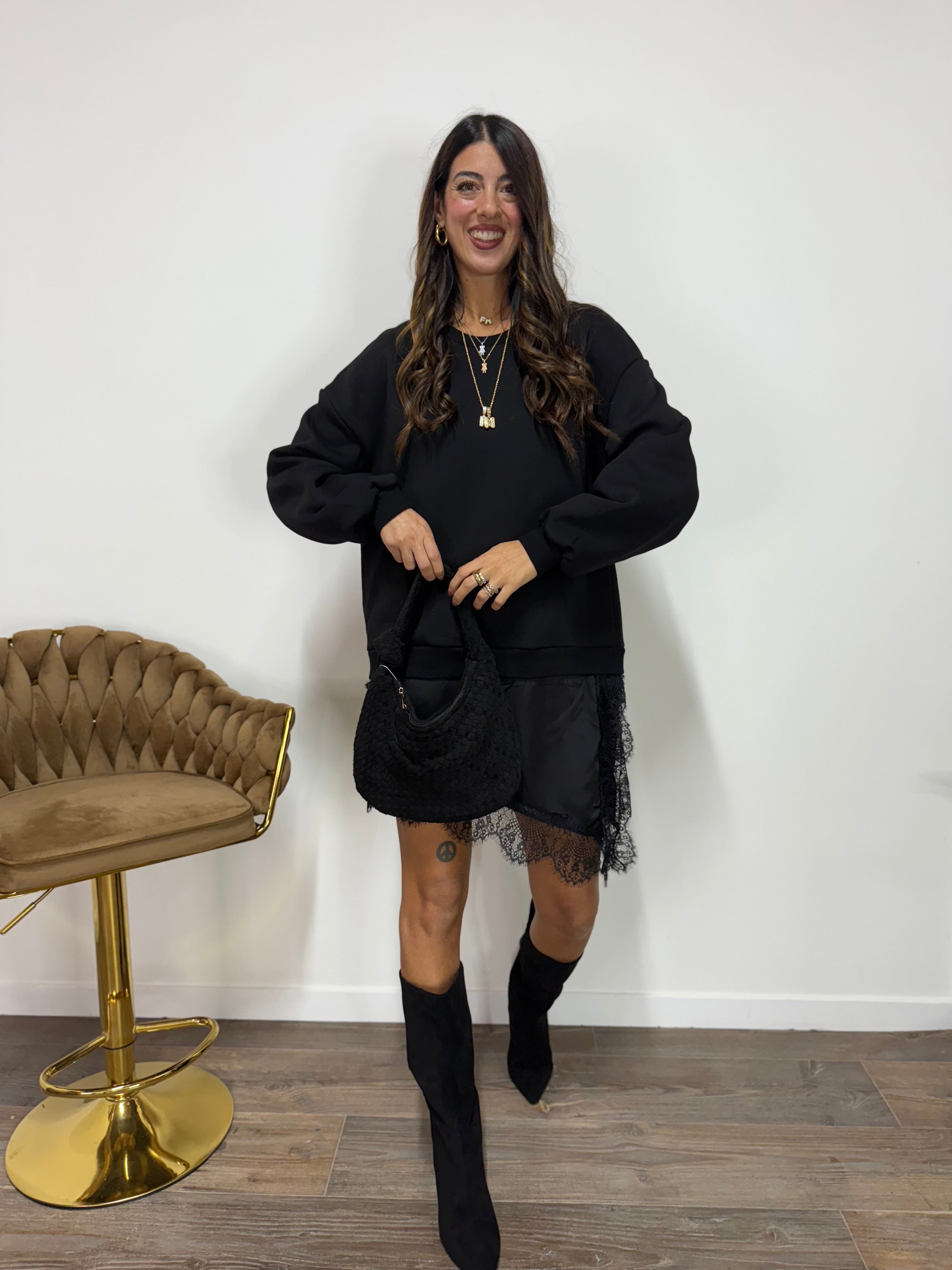 Abito/Felpa Lingerie LUMINA Nero