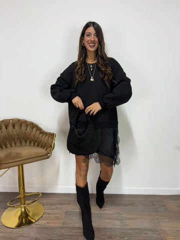 Abito/Felpa Lingerie LUMINA Nero