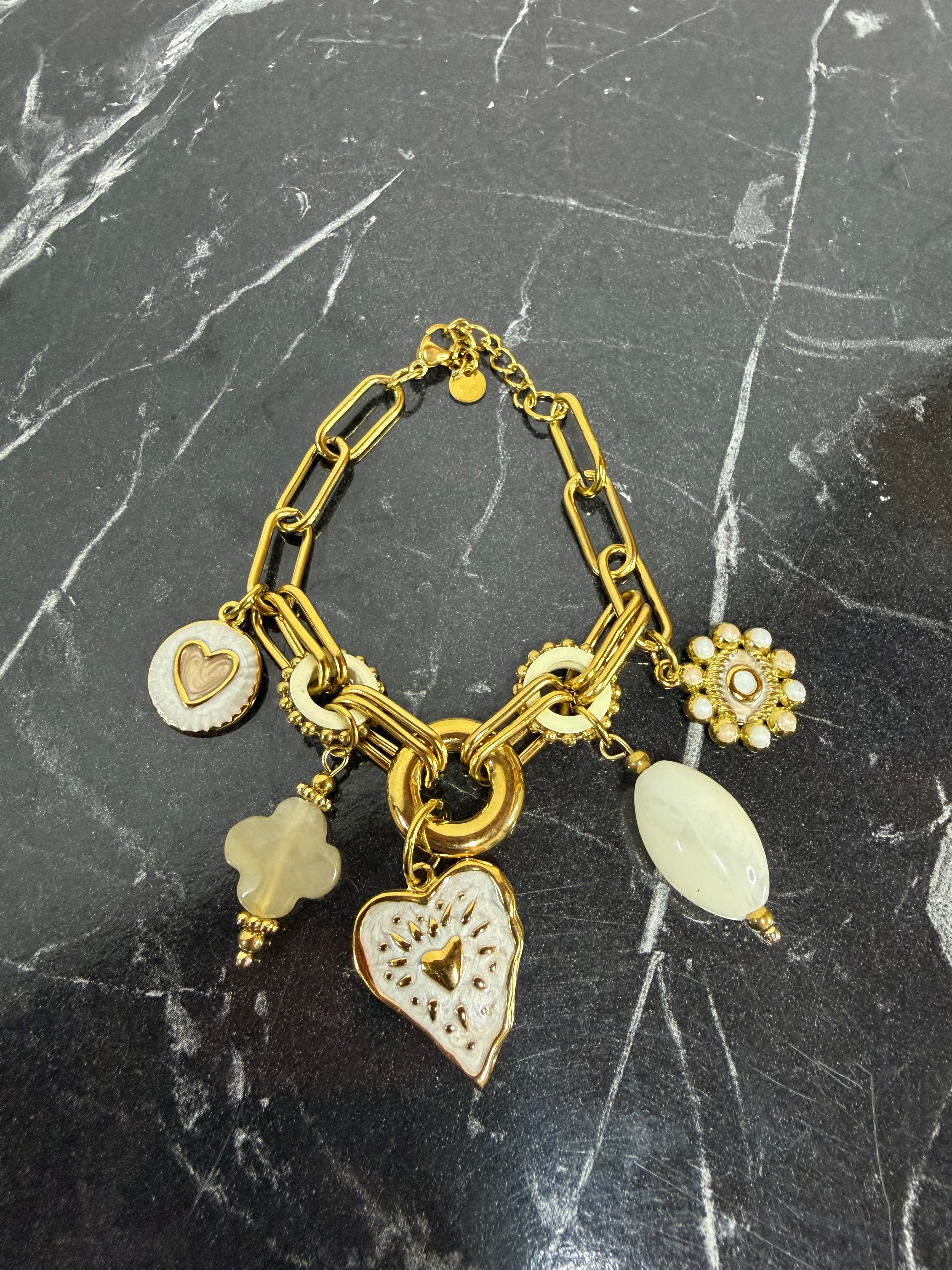 Bracciale Sacro Cuore White