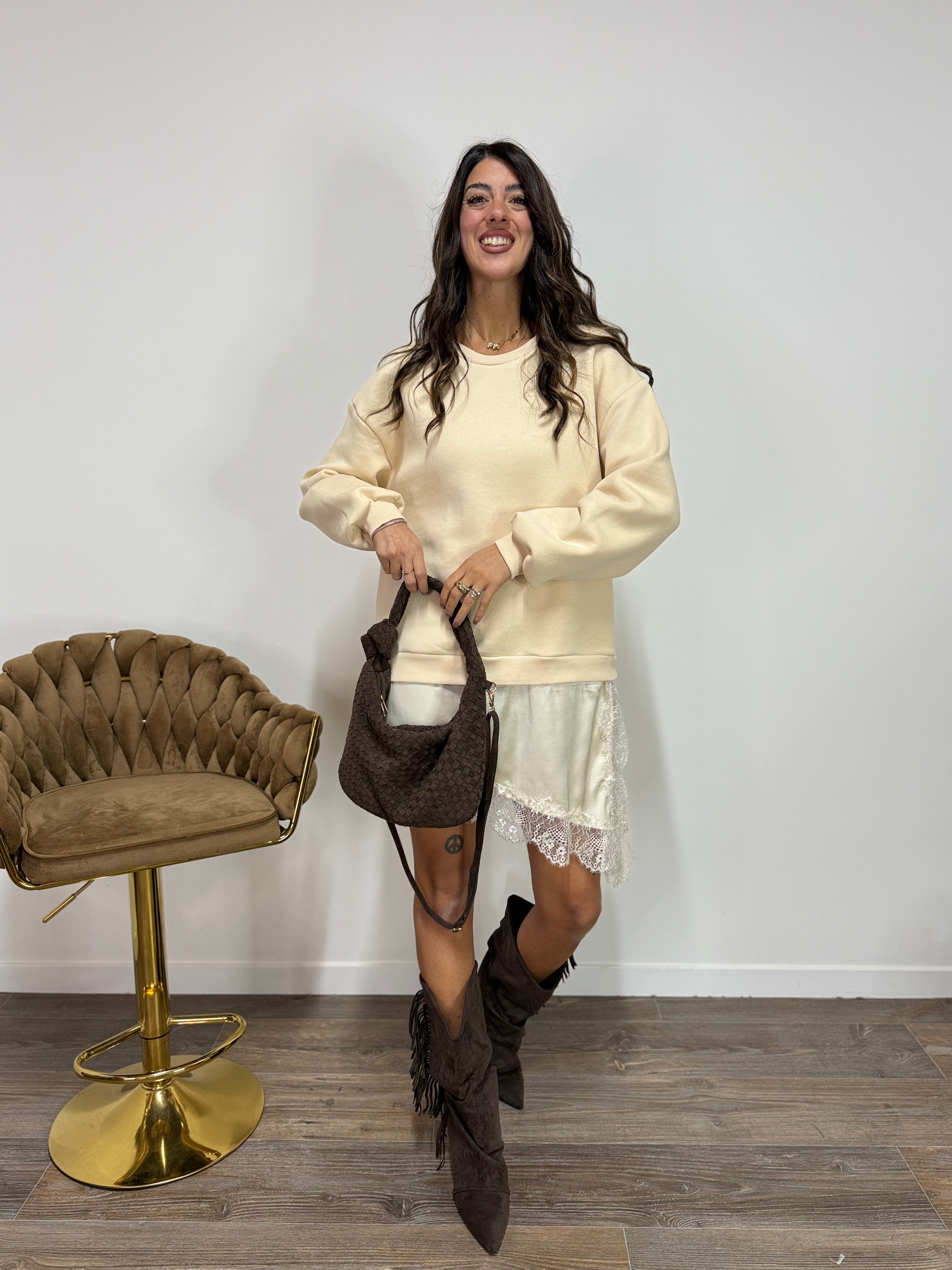 Abito/Felpa Lingerie LUMINA Panna