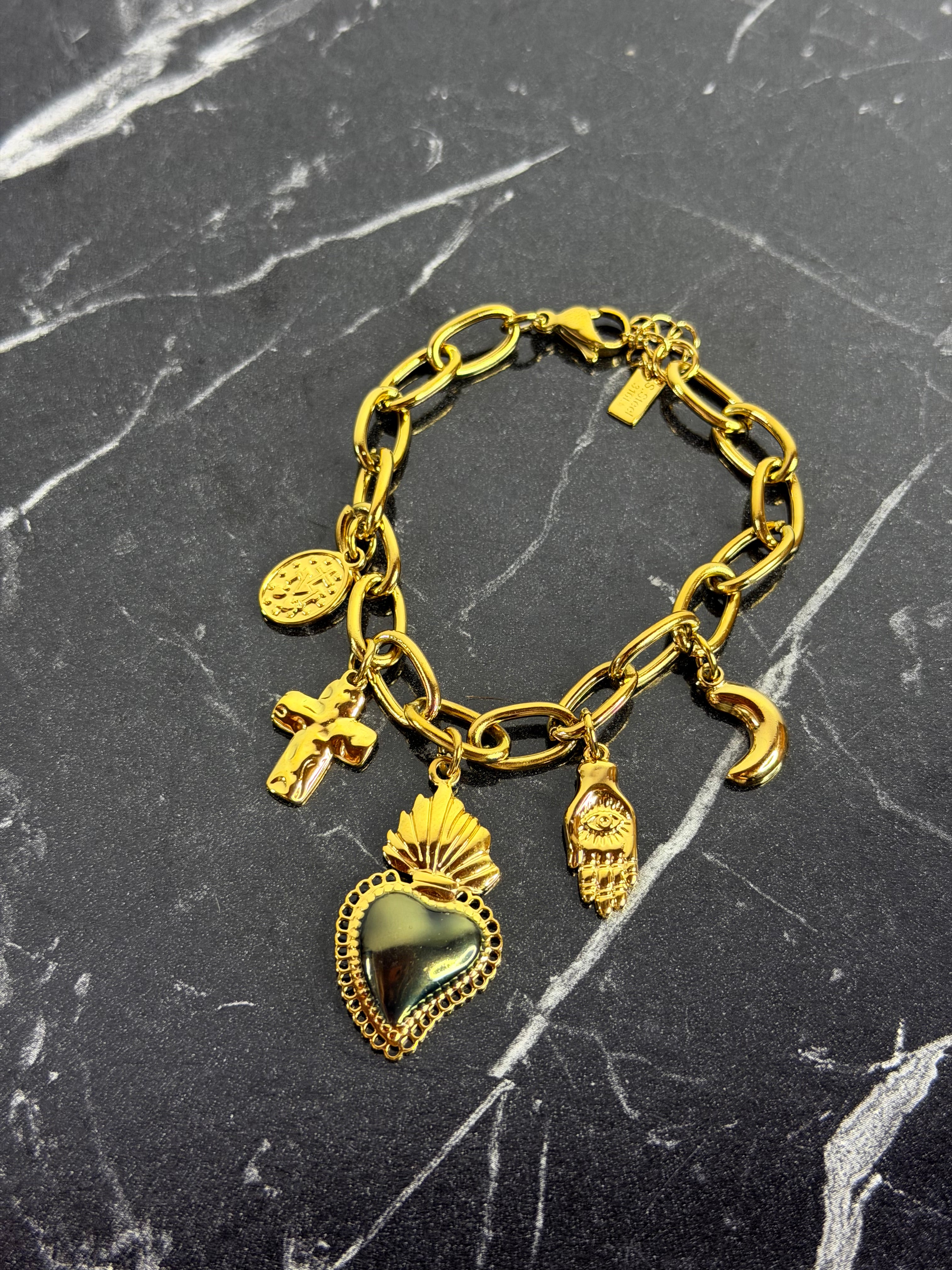 Bracciale Sacro Cuore Black