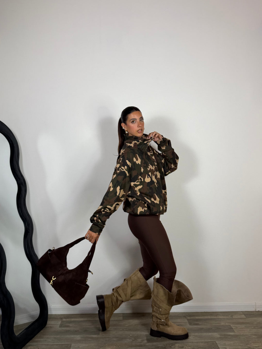 Leggins Marrone