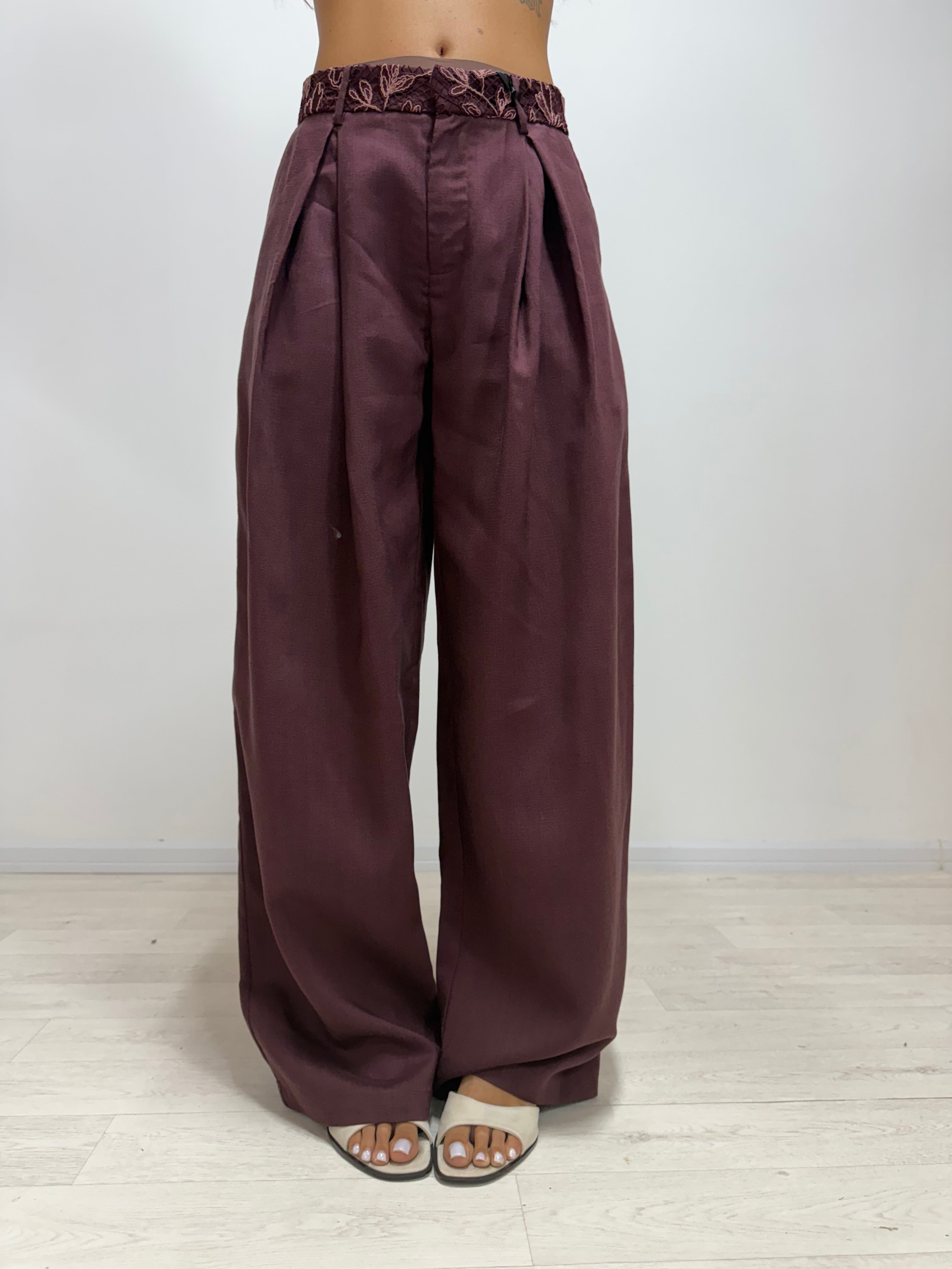 Pantalone Aisha LUMINA Bordeaux