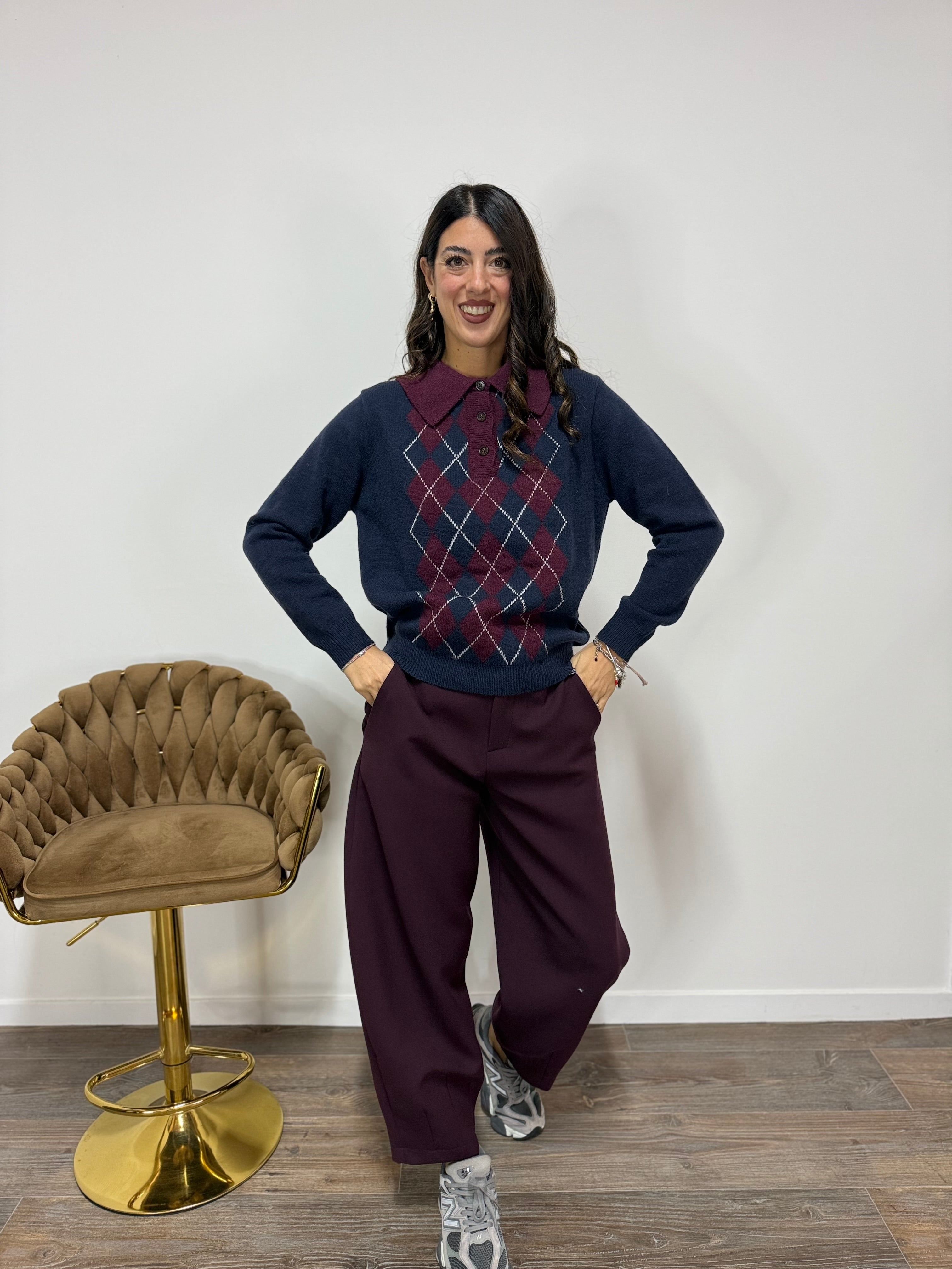 Pantalone Twist LUMINA Prugna