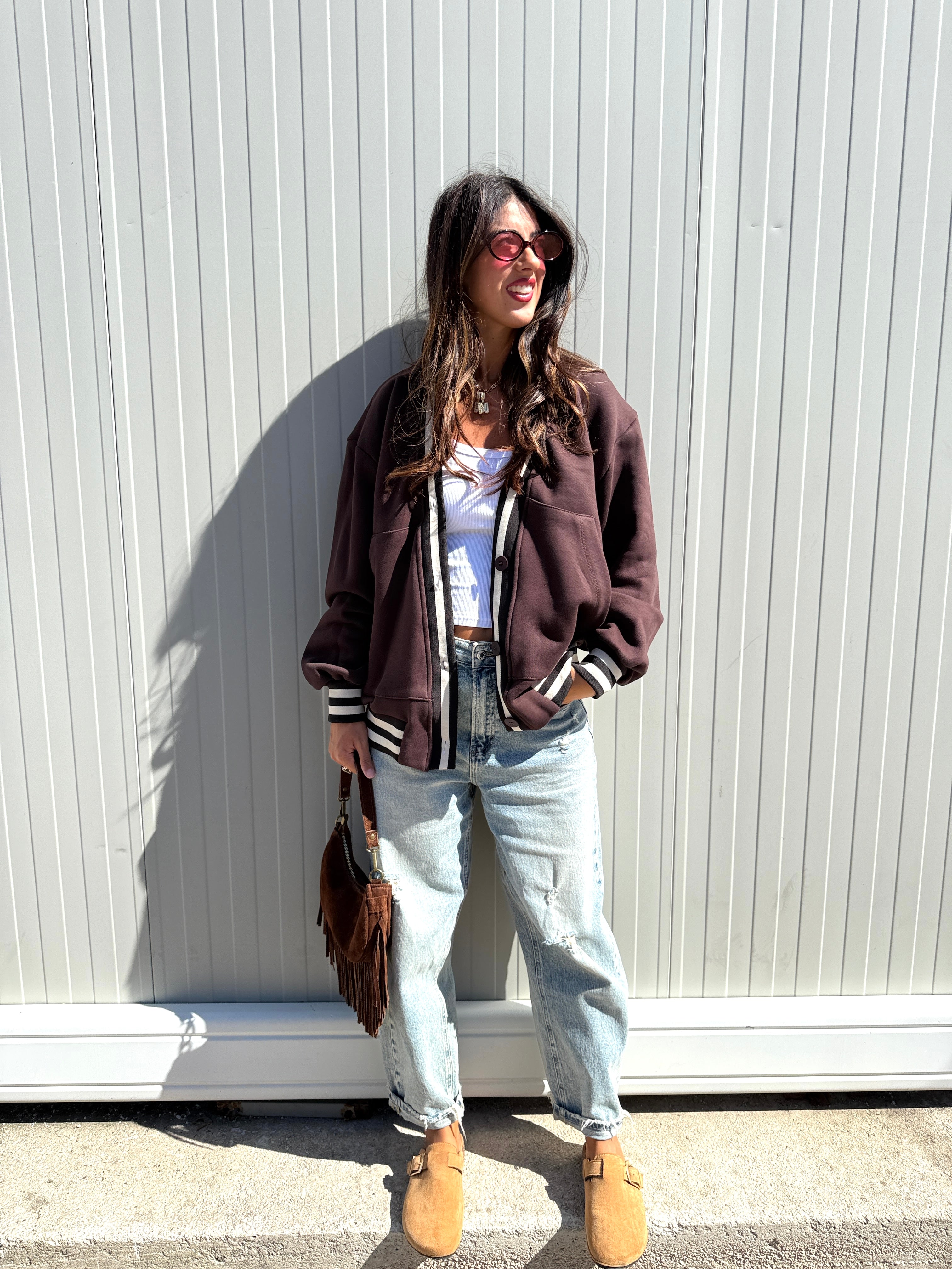 Cardigan Urban LUMINA Marrone