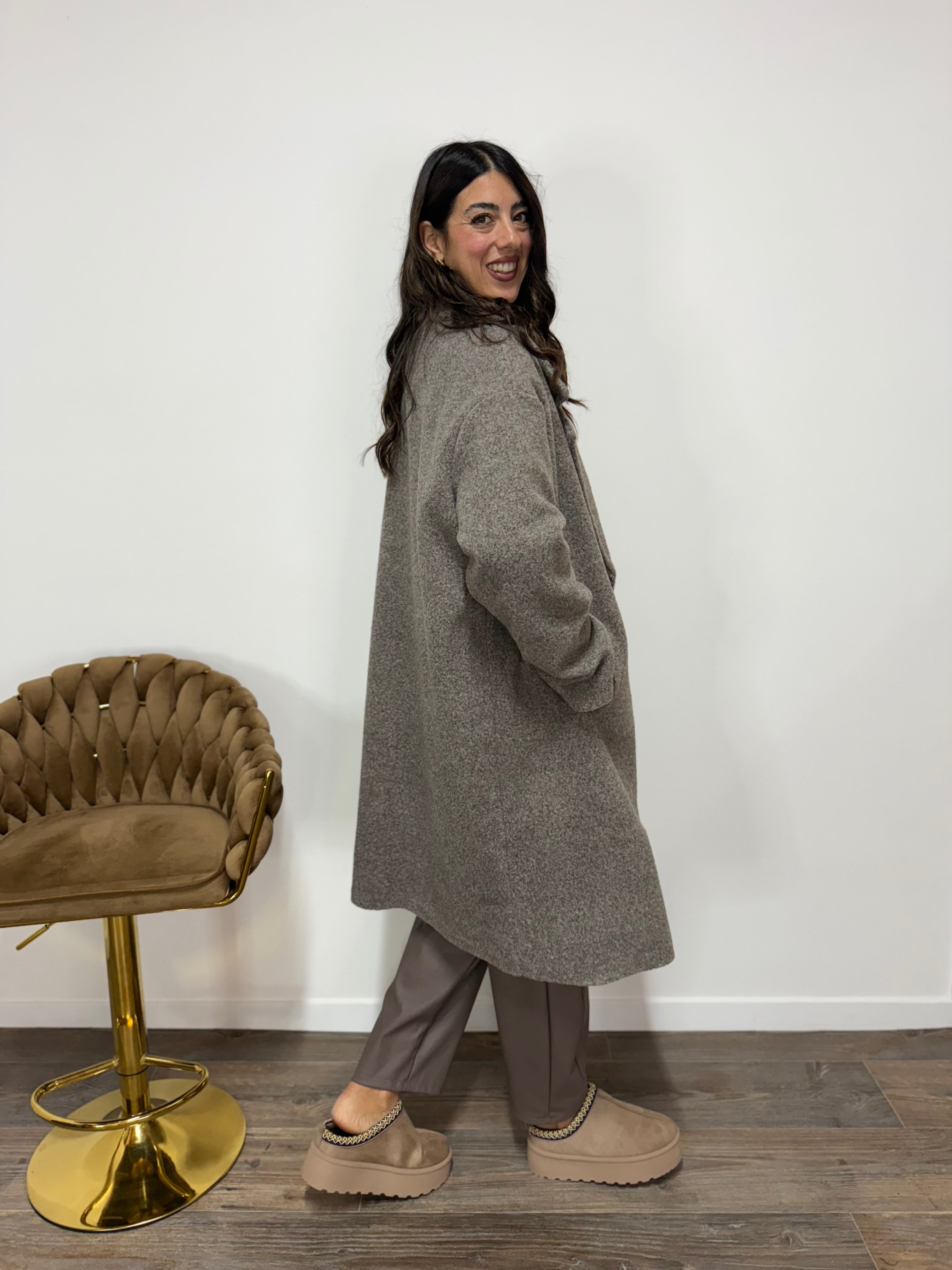 Cappotto Corinne Fango