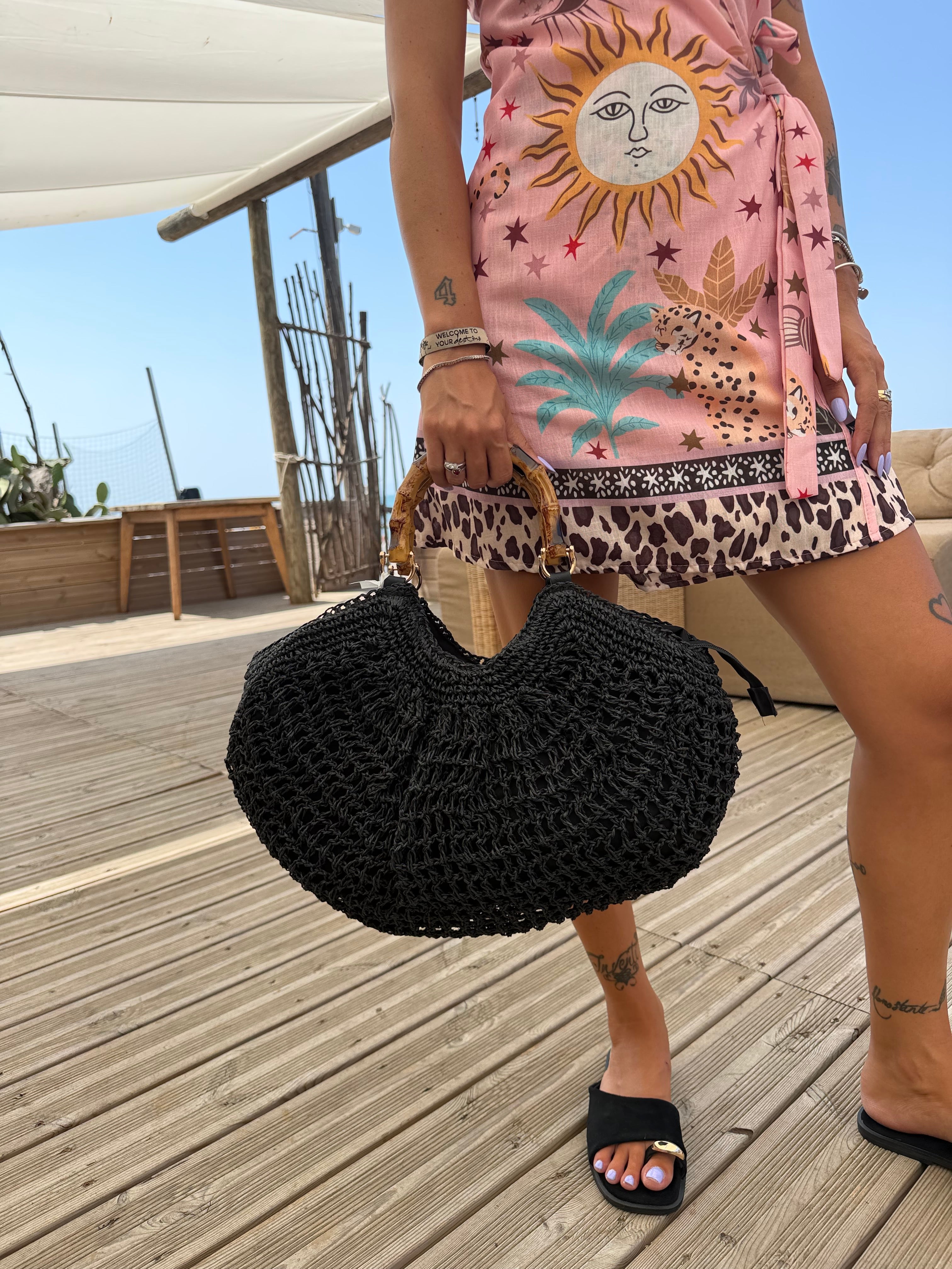 Borsa Bambù Black