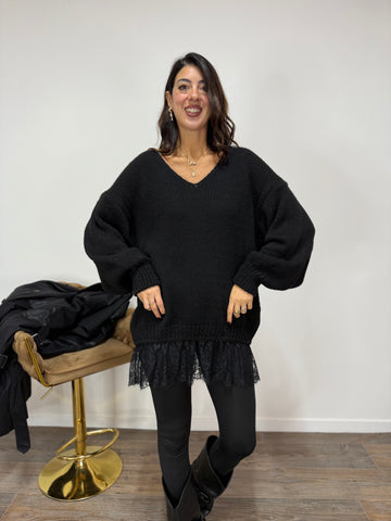 Abito/Pull Maxi Pizzo