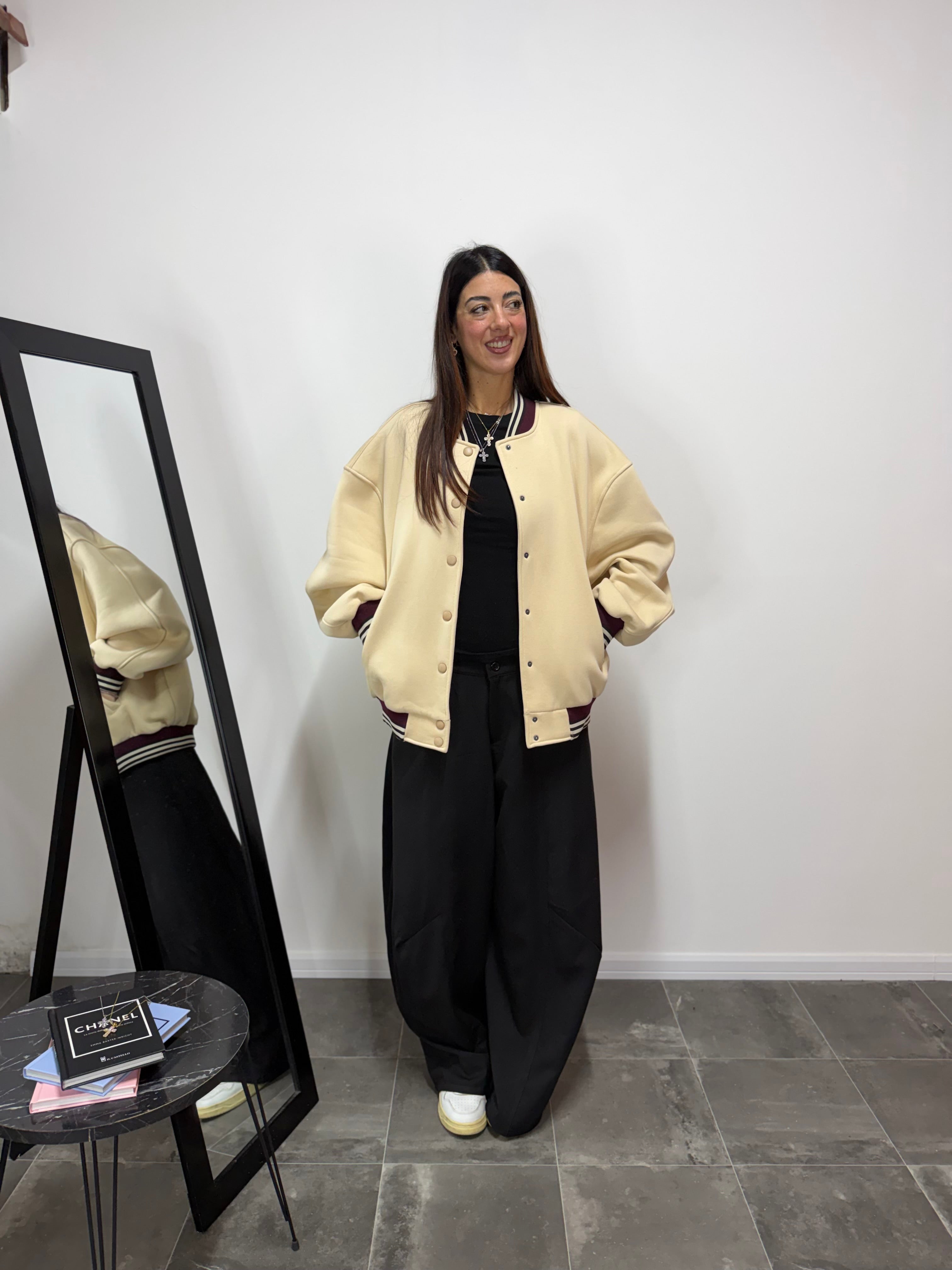 Cardigan/Bomber City LUMINA Crema