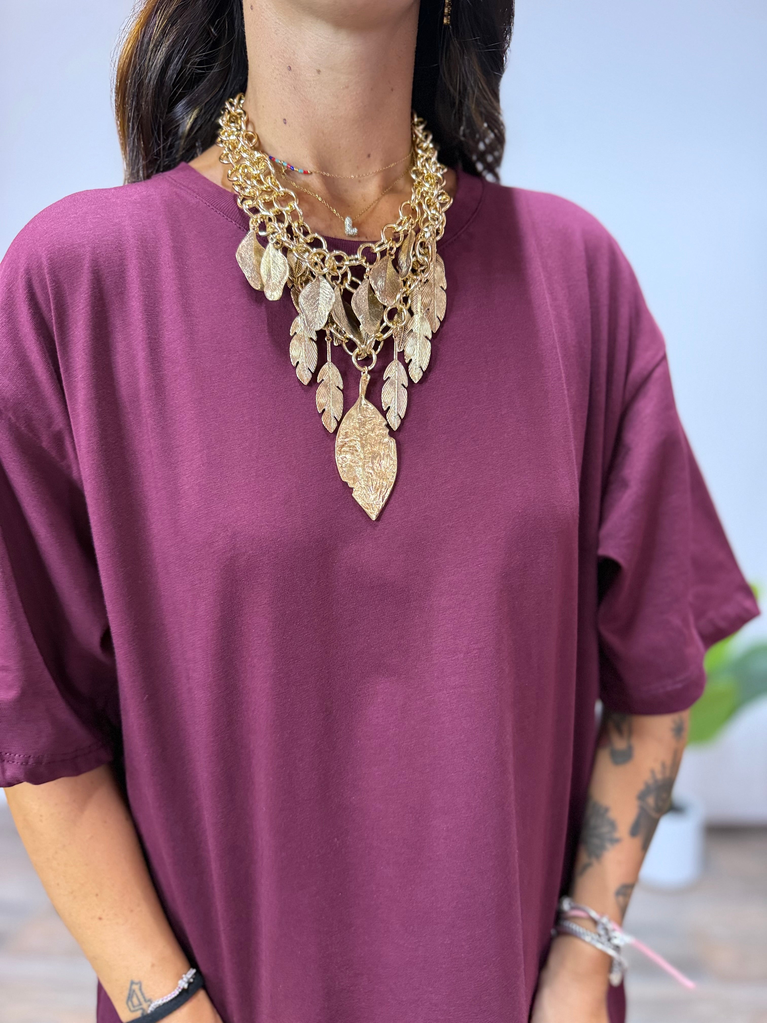 Collana Oro di Piuma