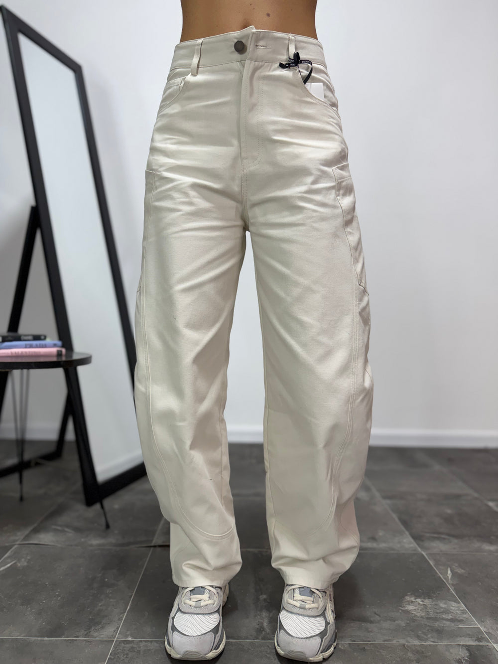 Jeans Balloon Drake LUMINA Panna