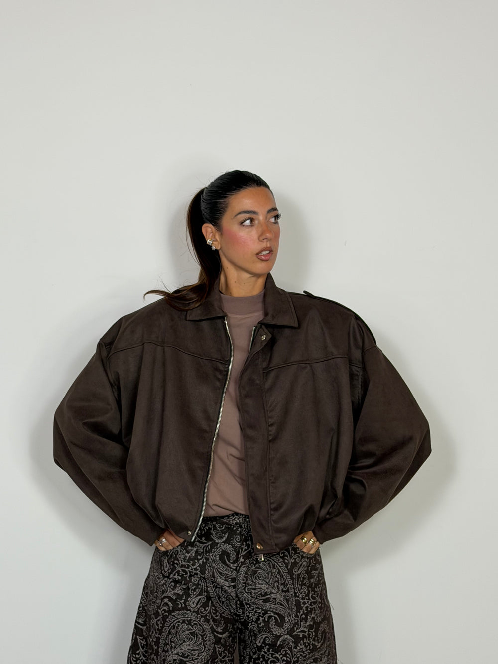 Bomber Trudy  Marrone