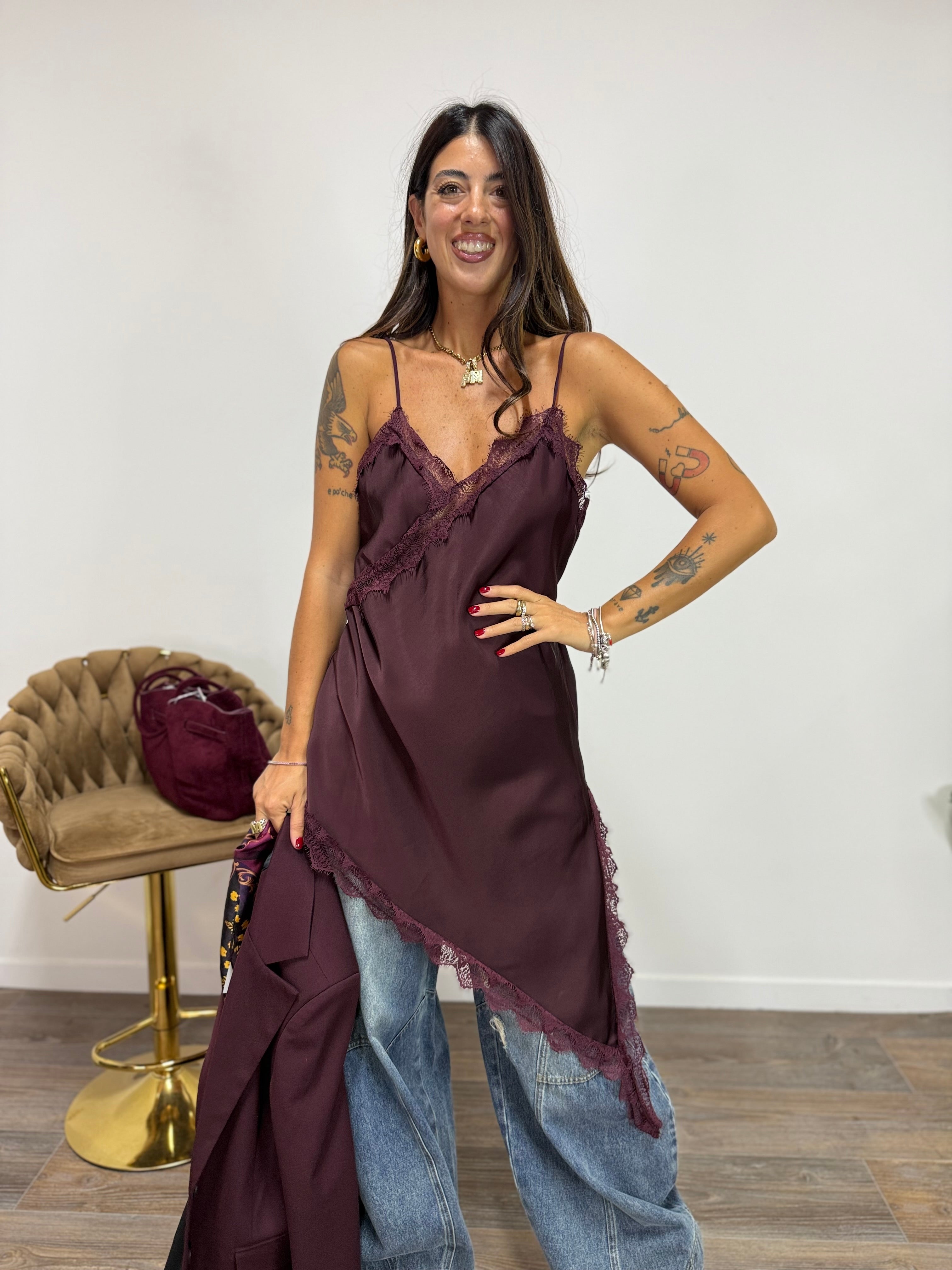 Abito Lingerie Prugna