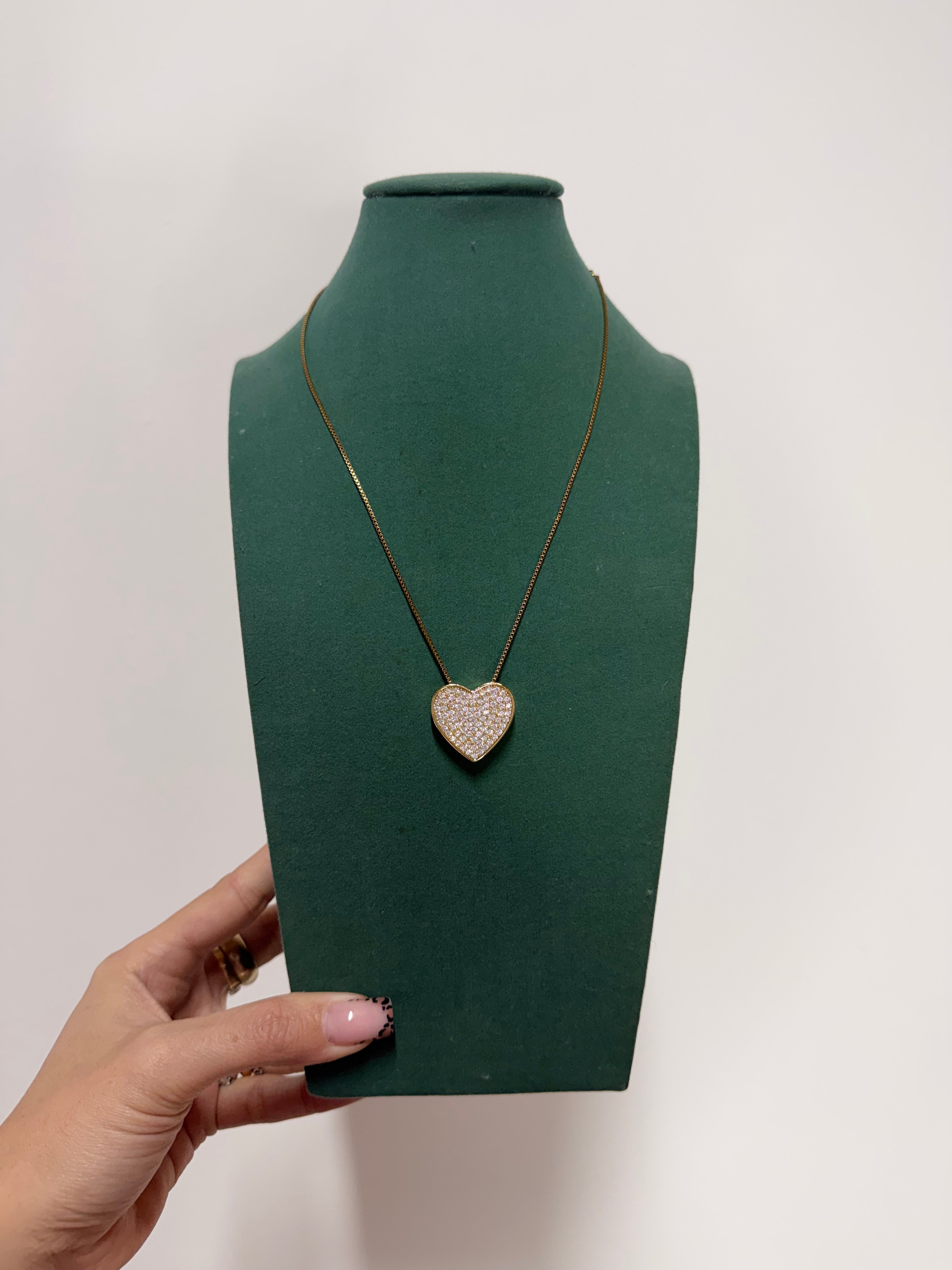 Collana Big Heart Brilla Gold