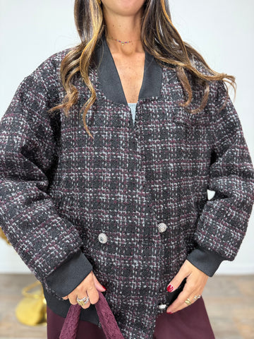 Giacca Tweed LUMINA Grigio