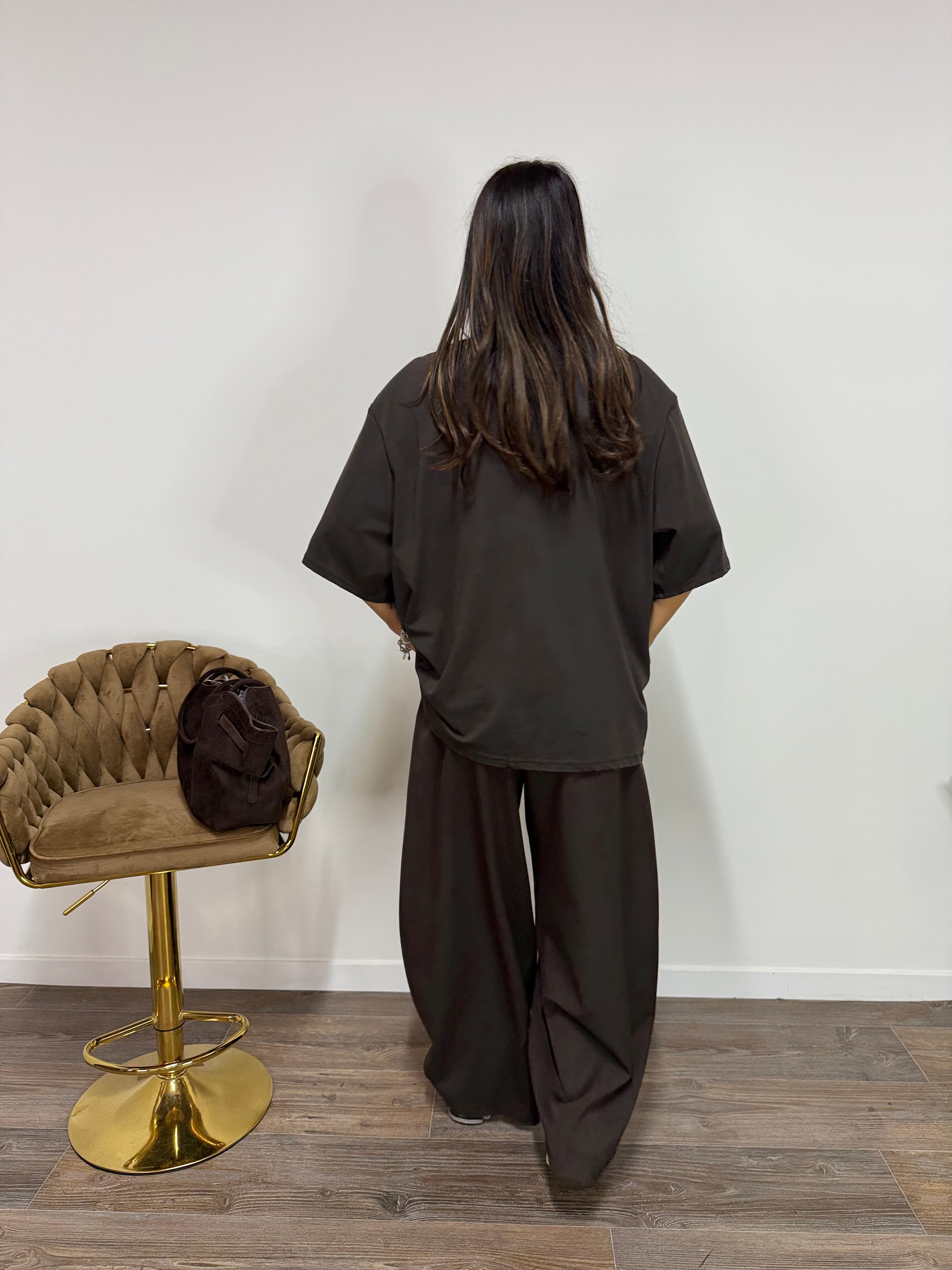 Maxi T-Shirt New York Brown