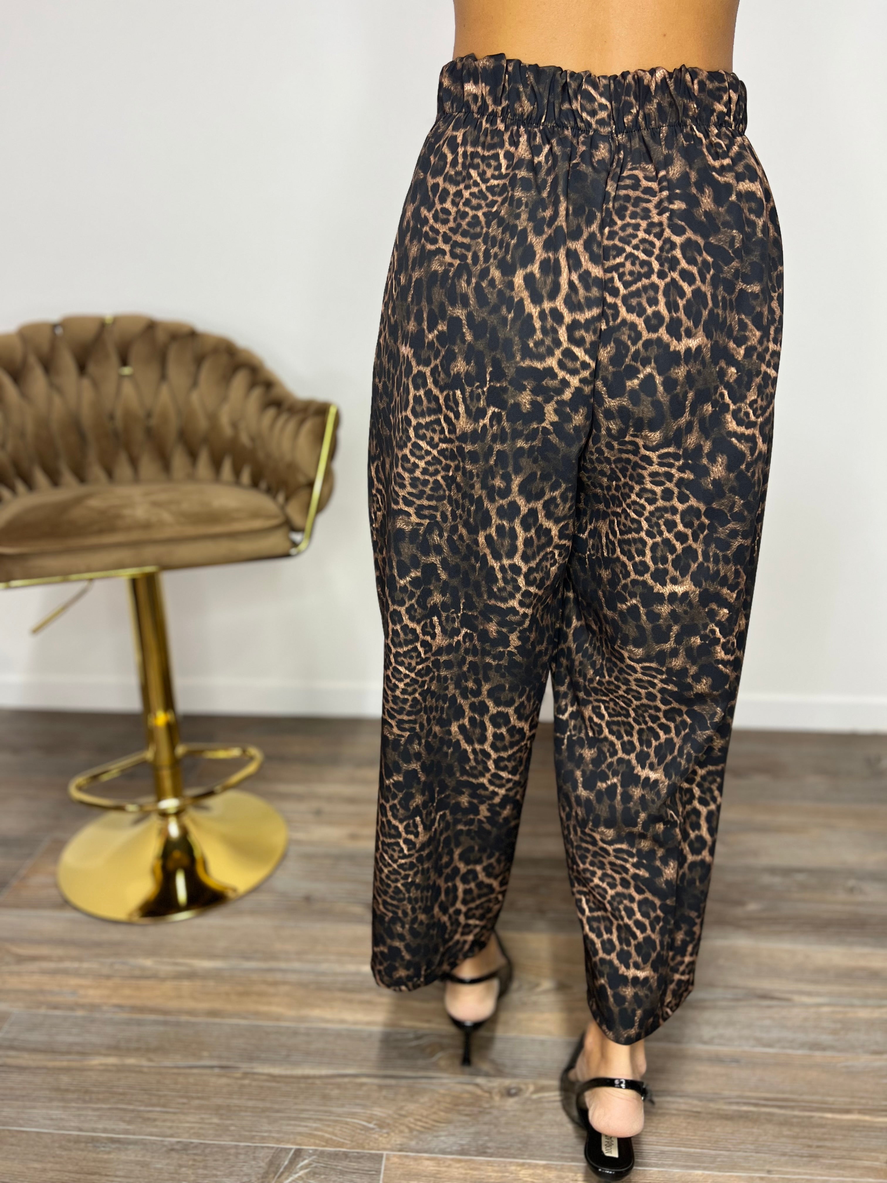 Pantalone Kyoto Leopard