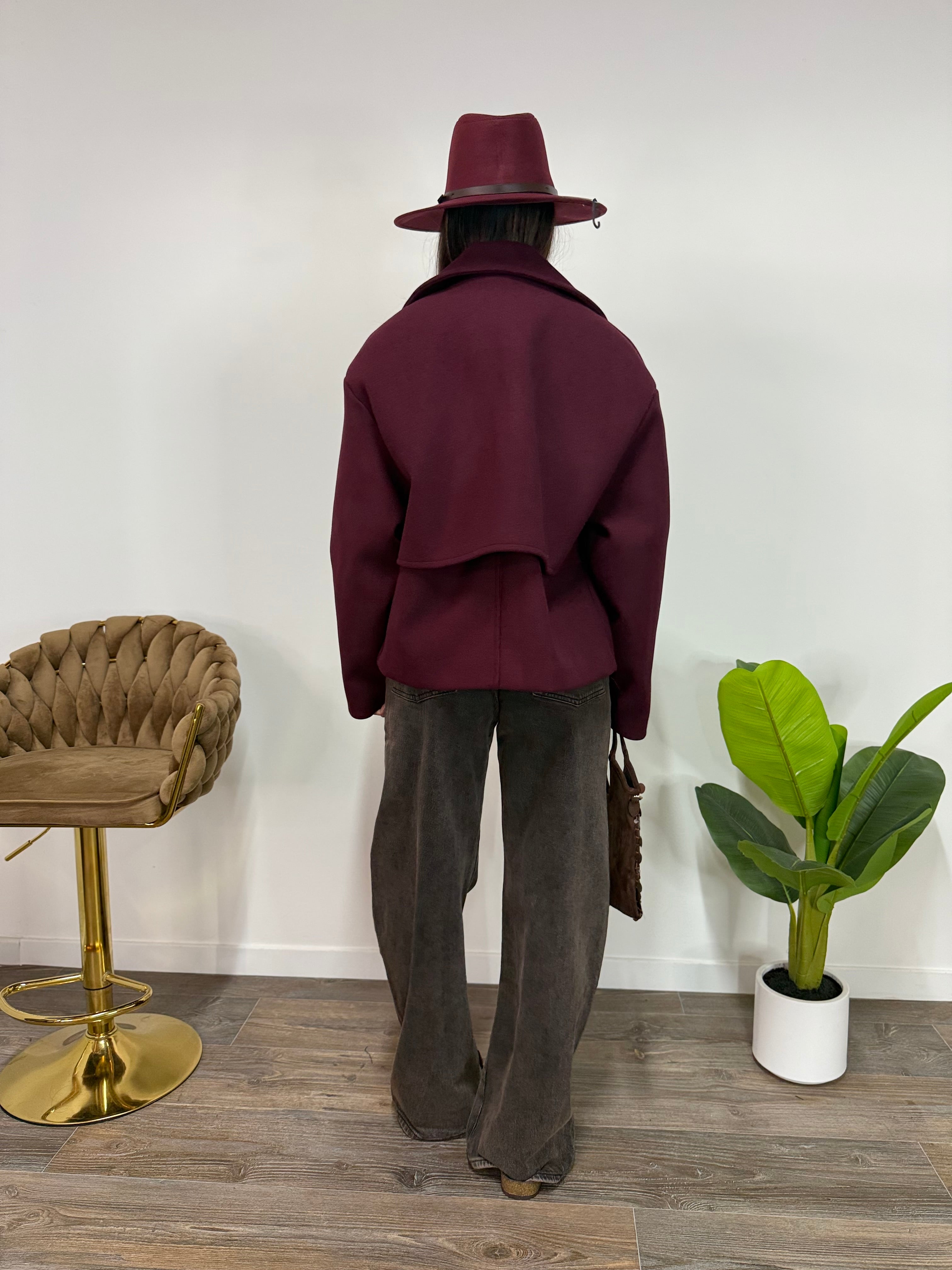 Cappottino Frange LUMINA Bordeaux