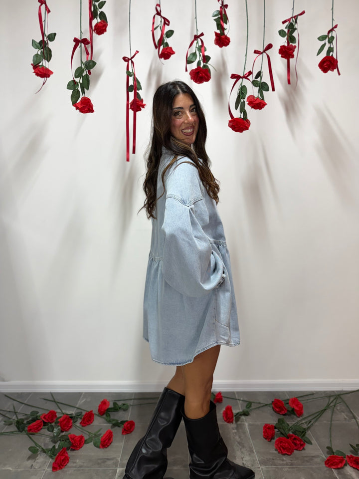 Abito Cuoricini Denim