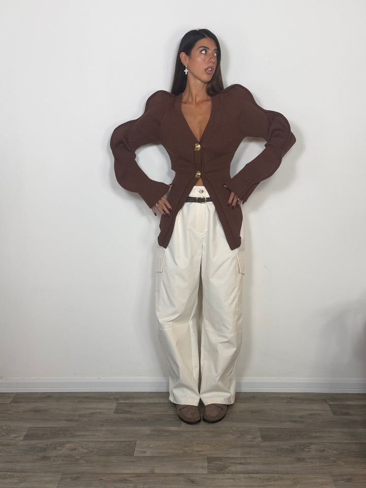 Cardigan Onda Mocha
