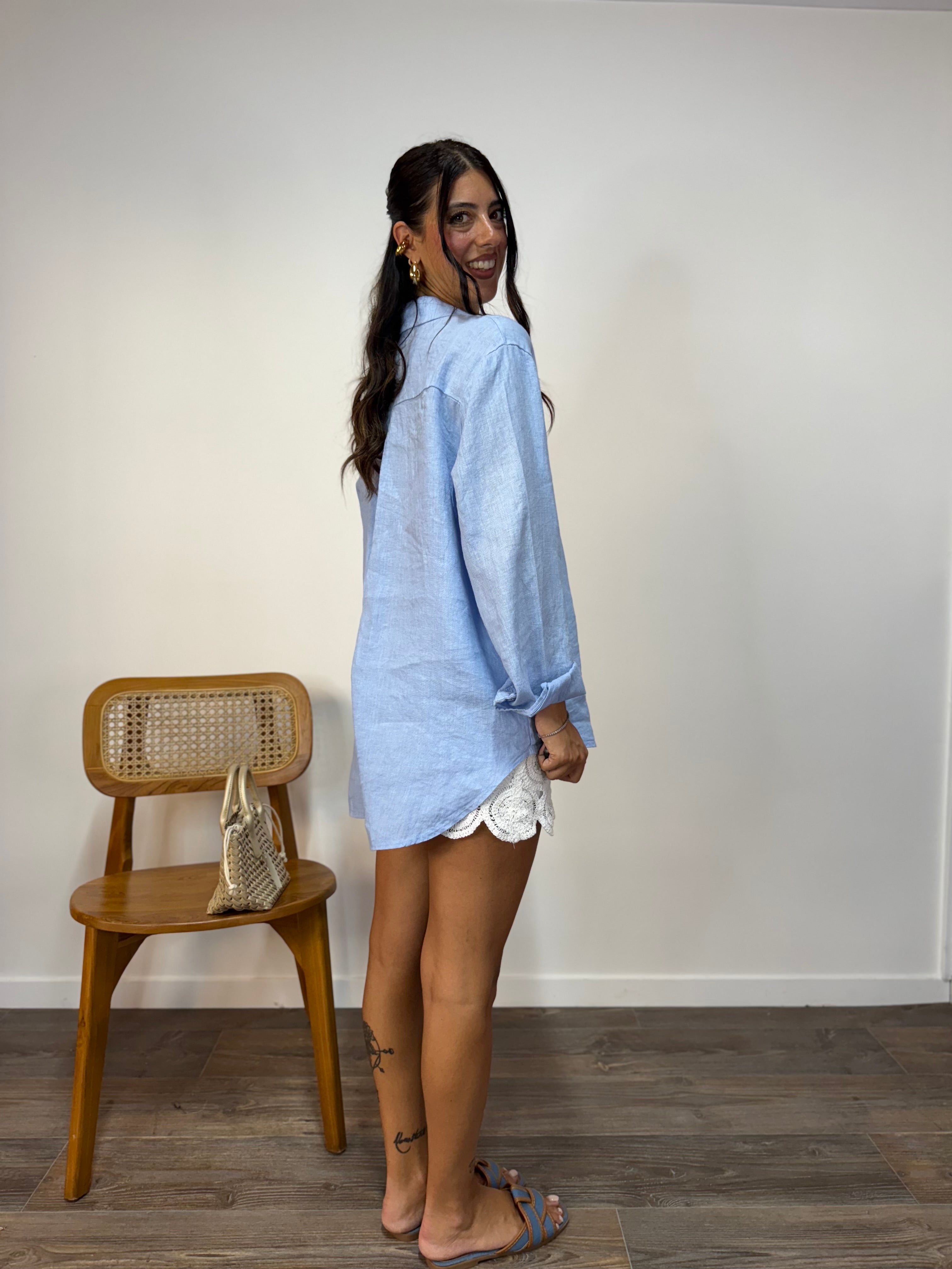 Maxi Camicia Thodami 100% Lino