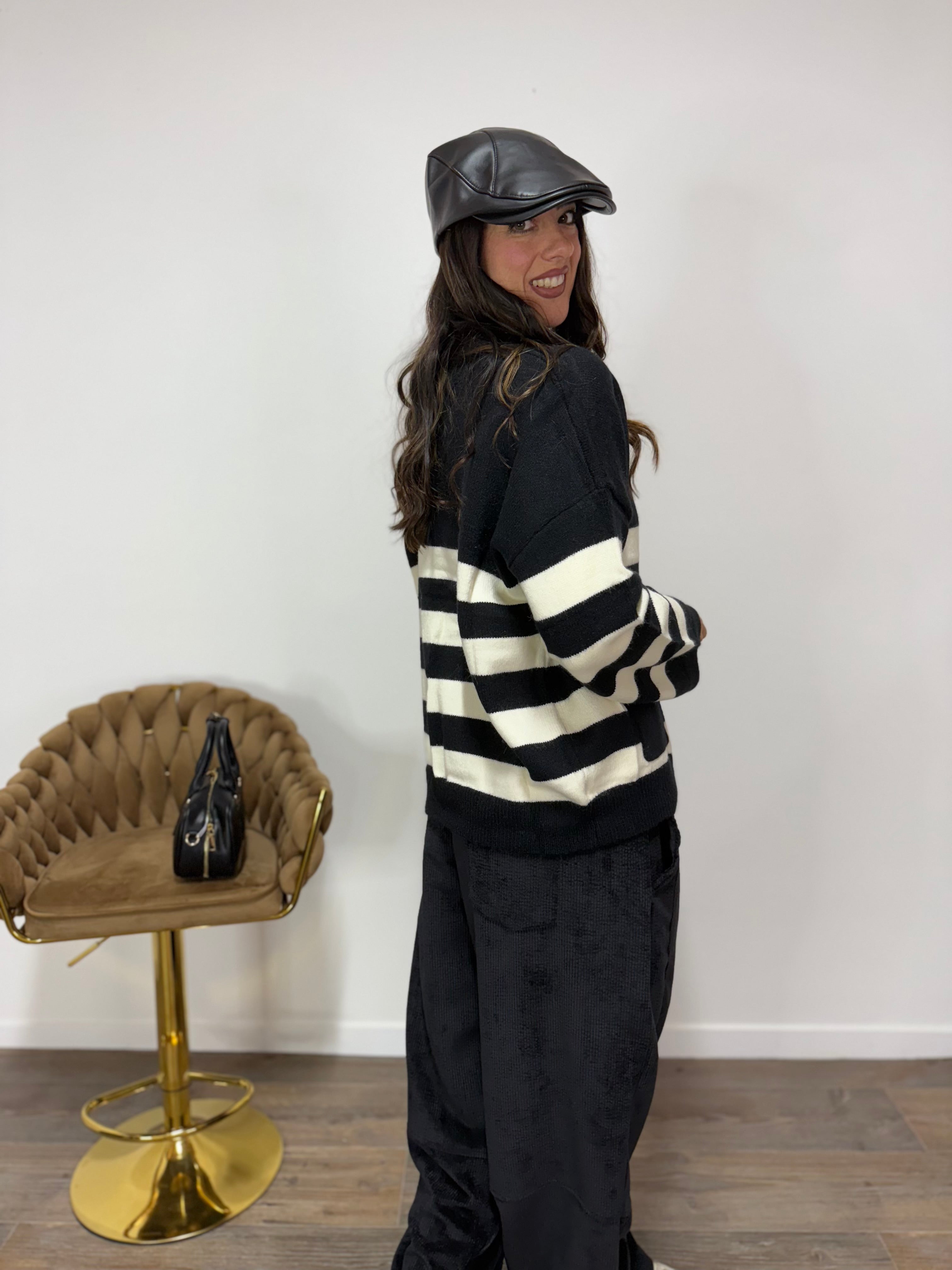 Cardigan Soccer Black