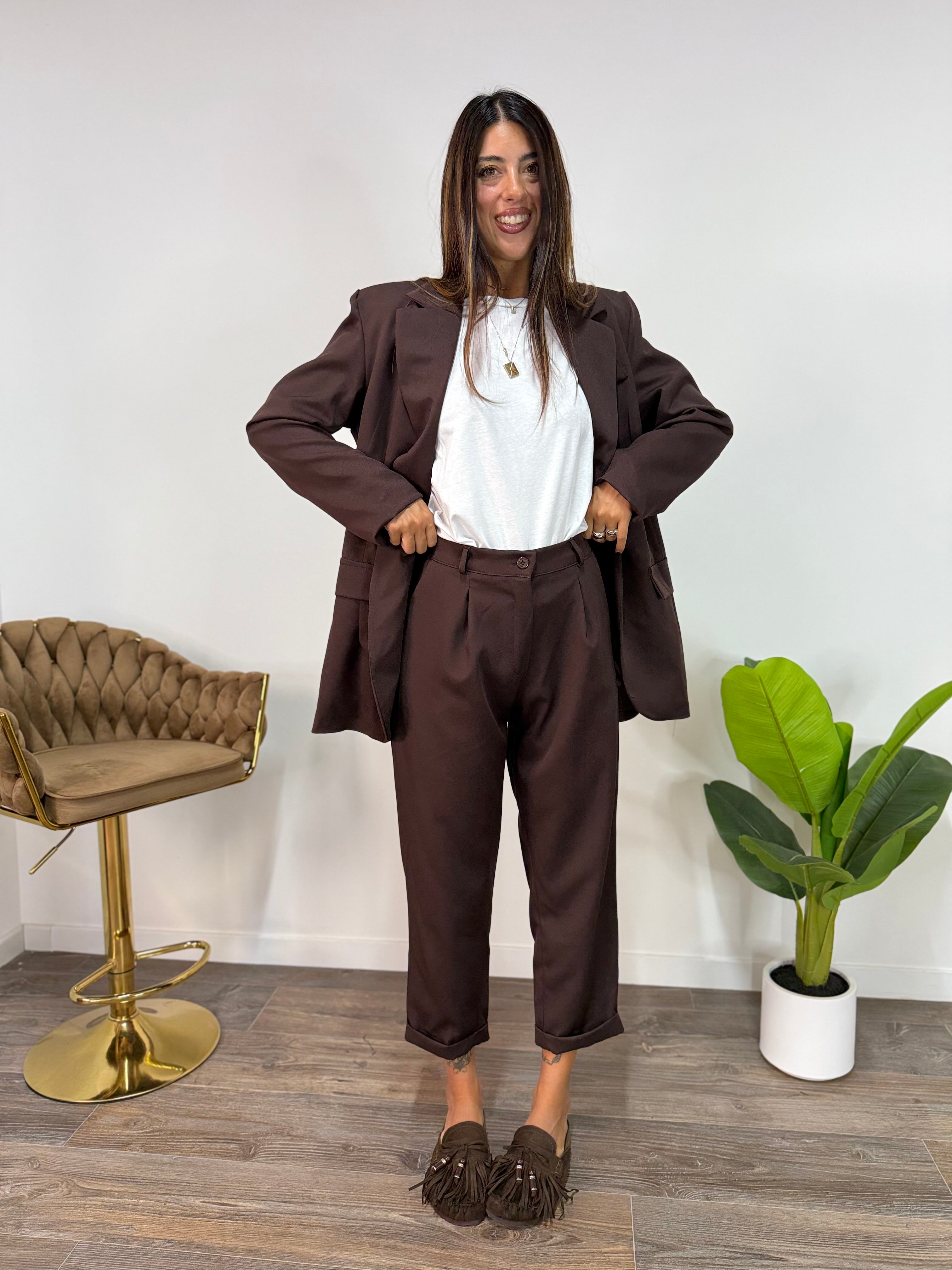 Tailleur Roma Marrone