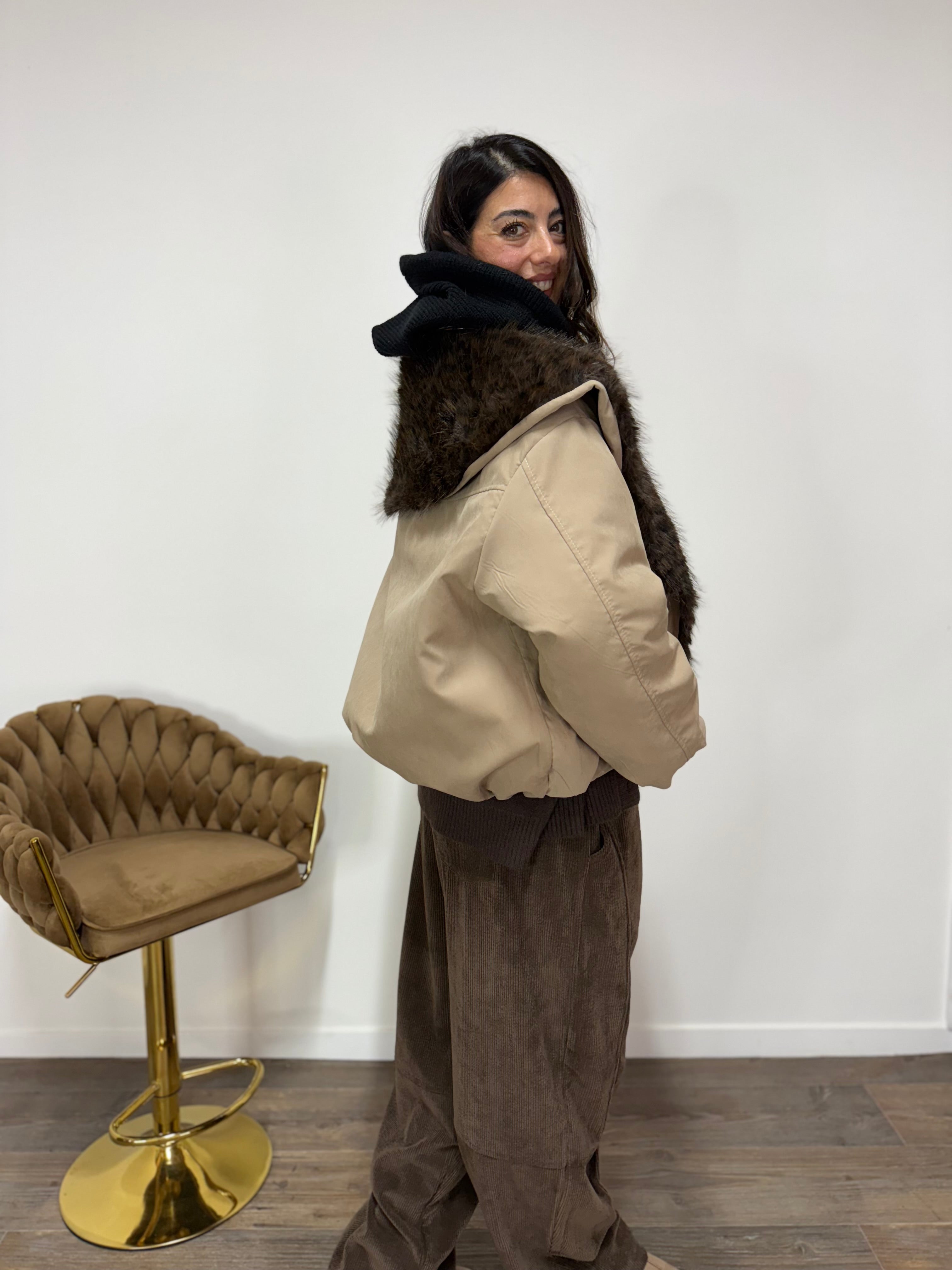 Pantalone Velluto Coffee JUST WEST