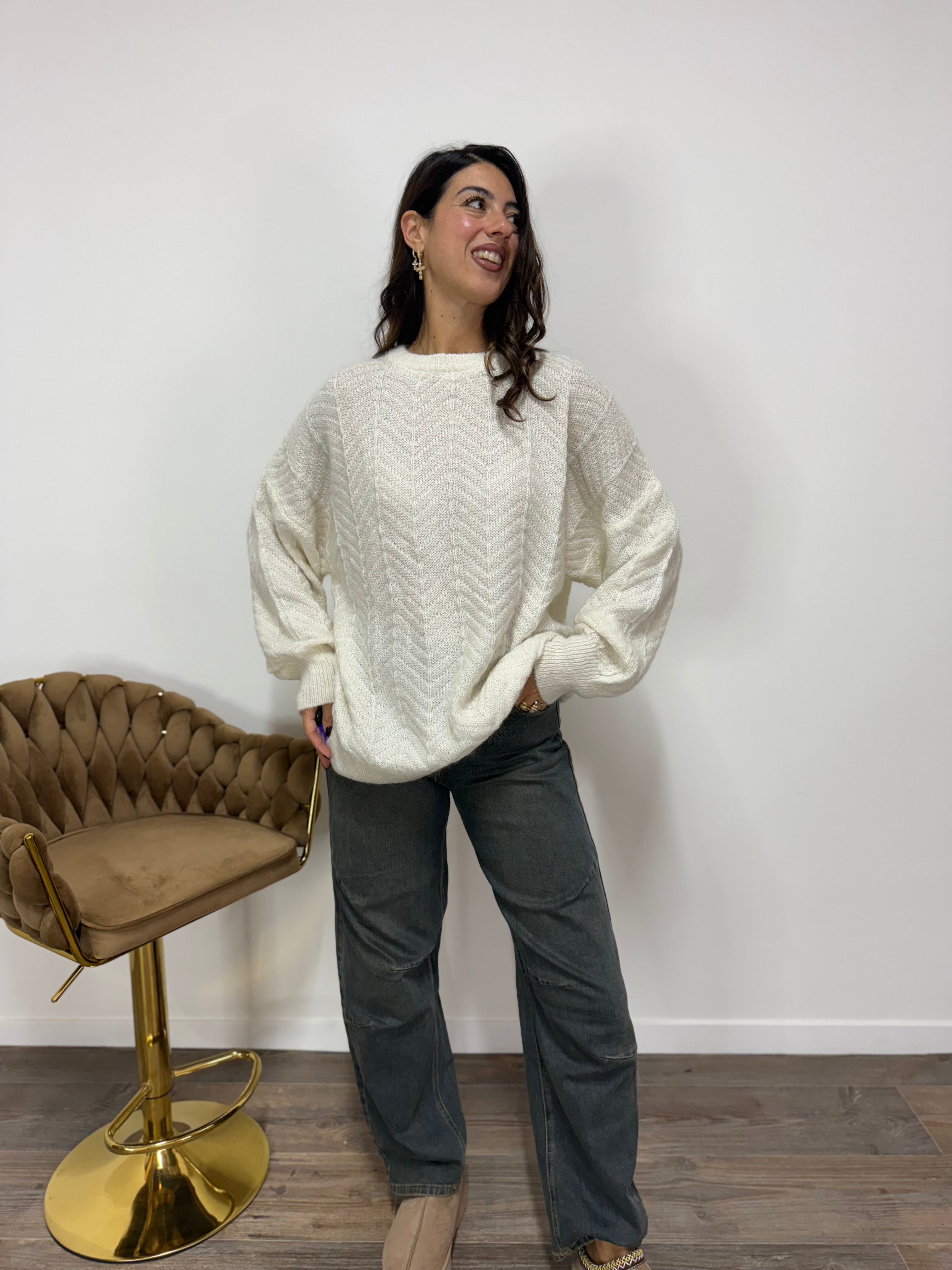 Pull Mohair The Lulù Panna