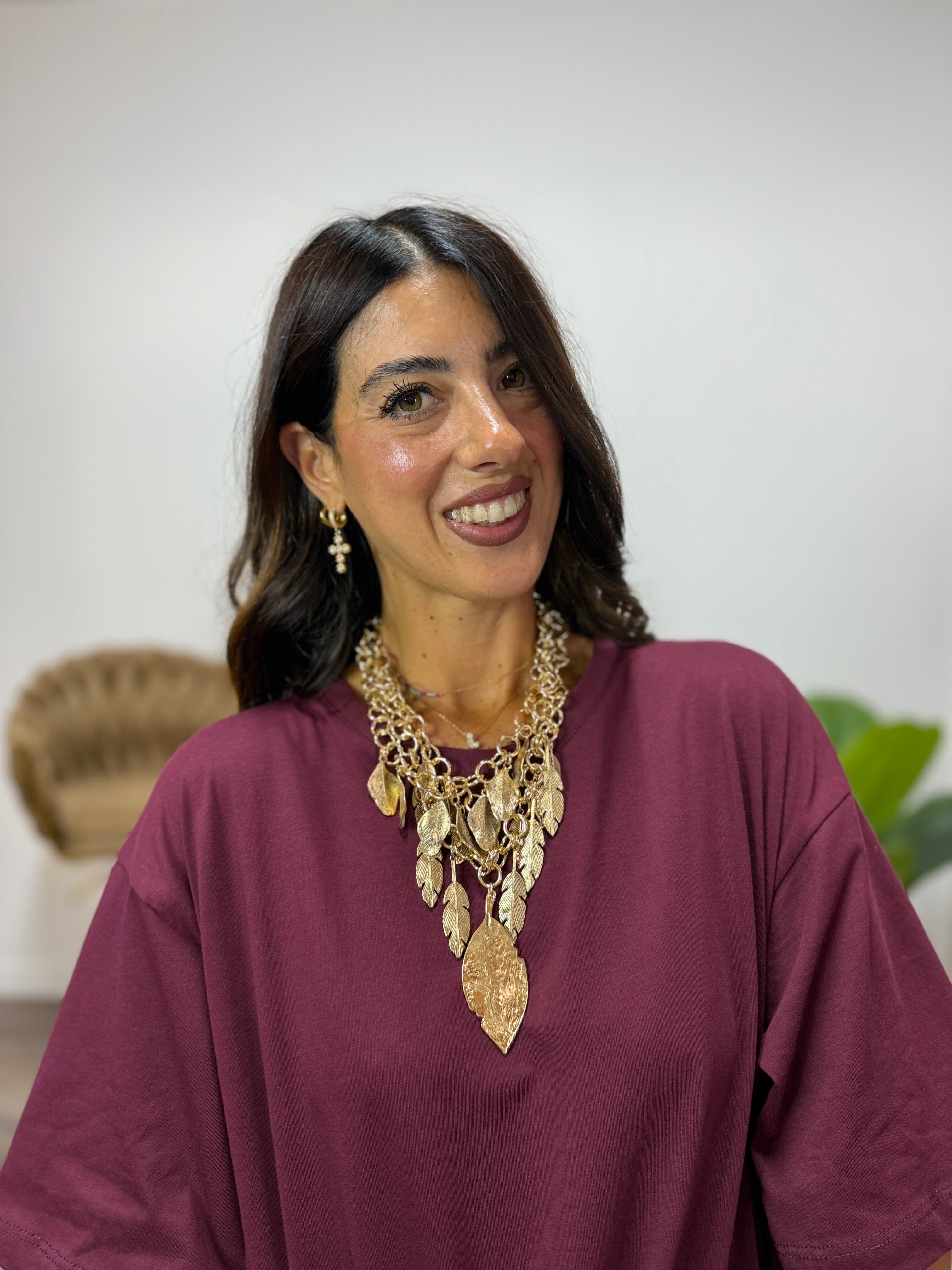 Collana Oro di Piuma