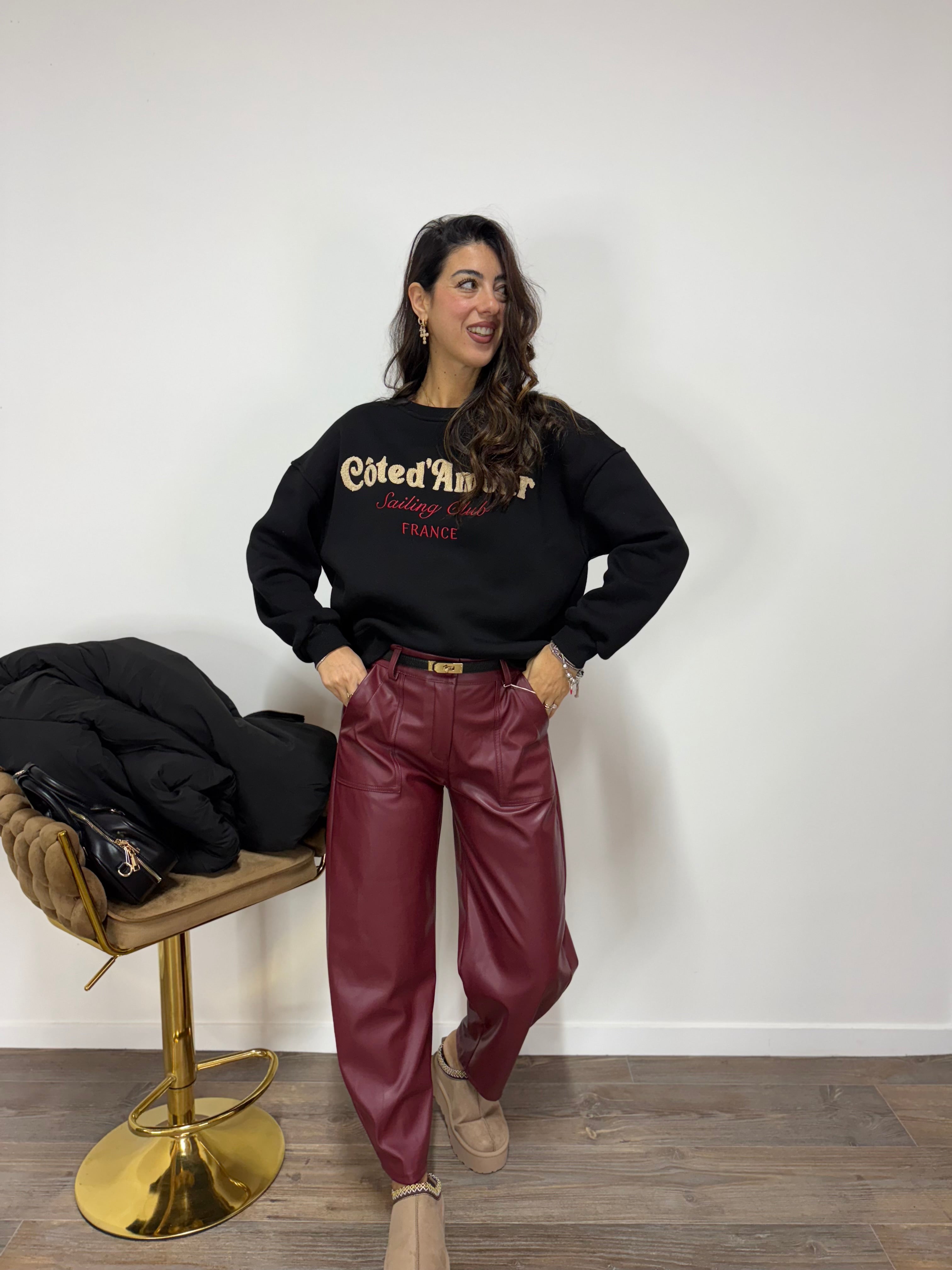 Felpa Côted'Amor LUMINA Nera