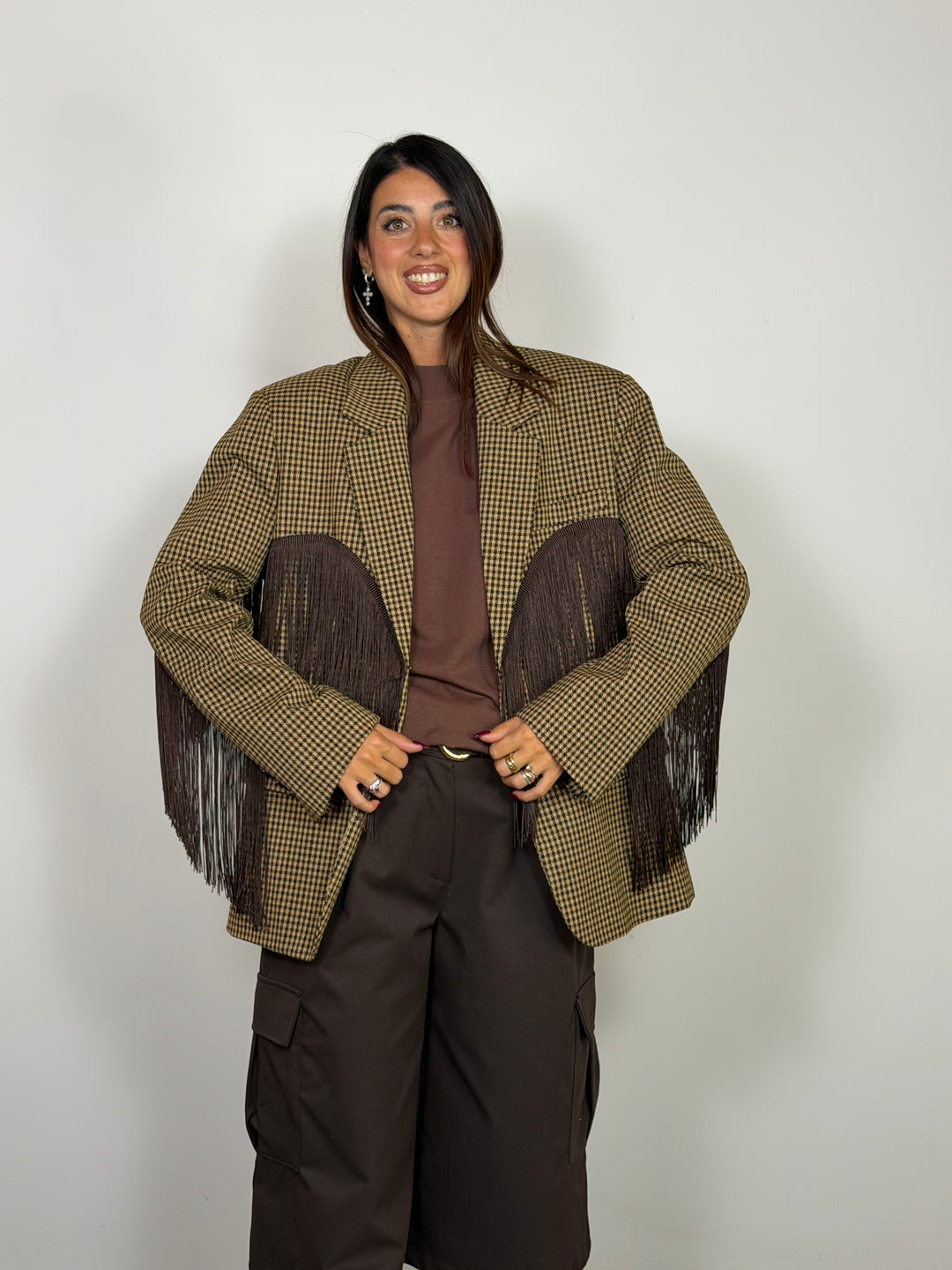 Blazer Dallas LUMINA Pied de Poule