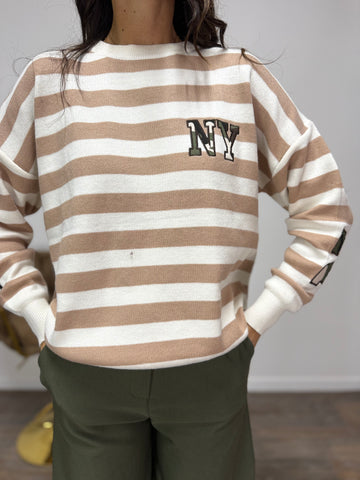 Pull Est 1992 Beige