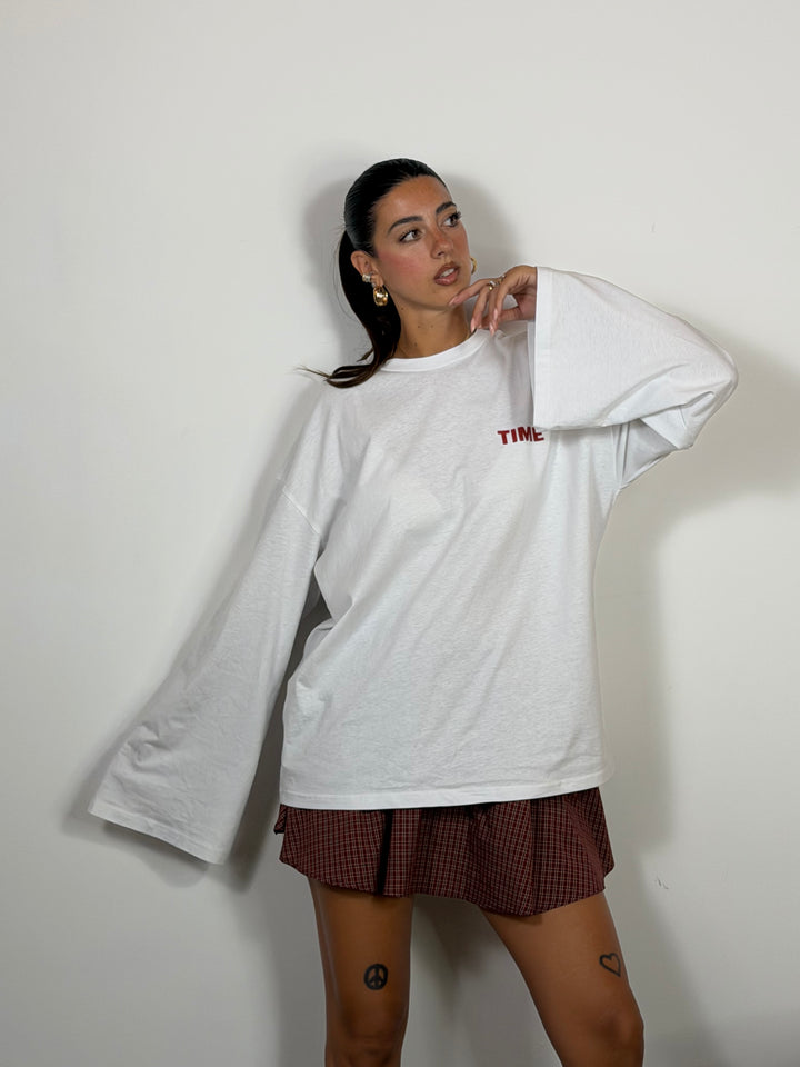 Maglia Time Bianca JUST WEST