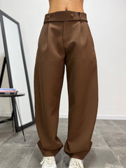 Pantalone Chic LUMINA Marrone