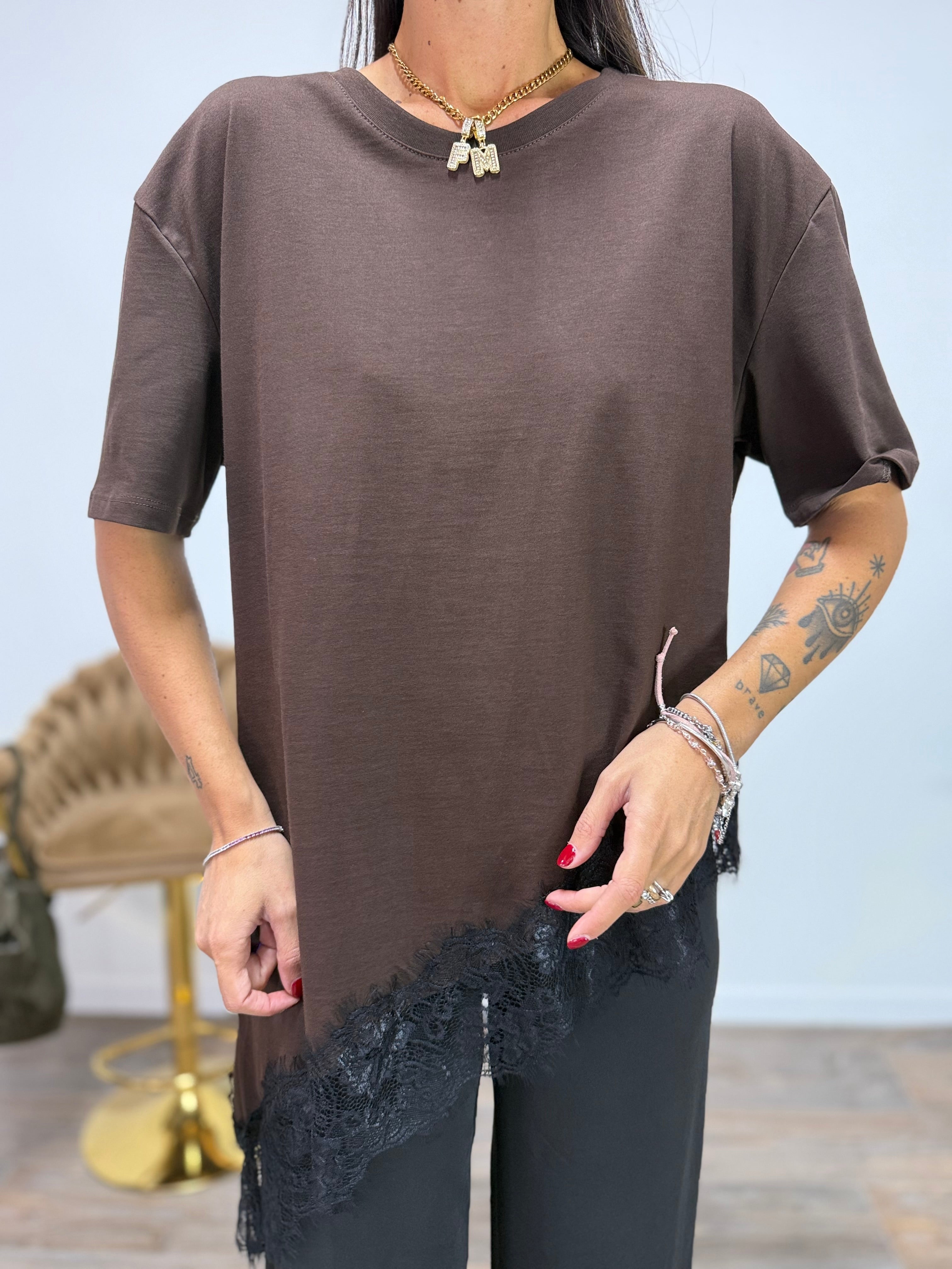 T-Shirt Lingerie LUMINA Marrone