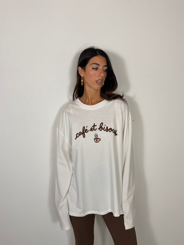 Maglia Café et Bisous LUMINA