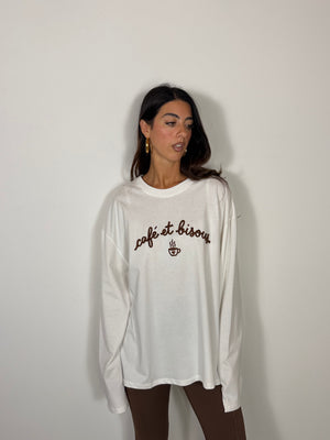 Maglia Café et Bisous LUMINA