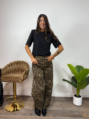 Jeans Ballon Leopard